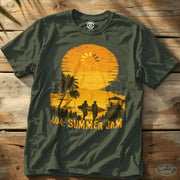 404 -Summer Jam Tee Military Green / S - by Side Eye Supply - Surf Beach Life Apparel
