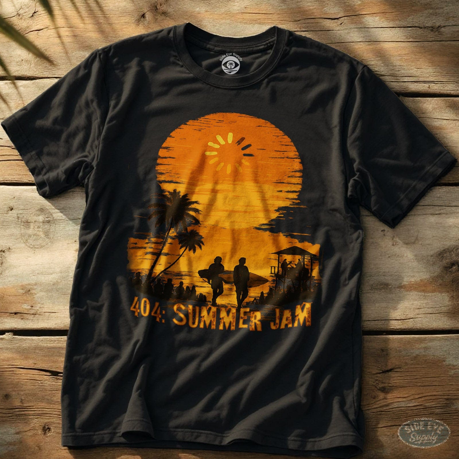 404 -Summer Jam Tee Black / S - by Side Eye Supply - Surf Beach Life Apparel