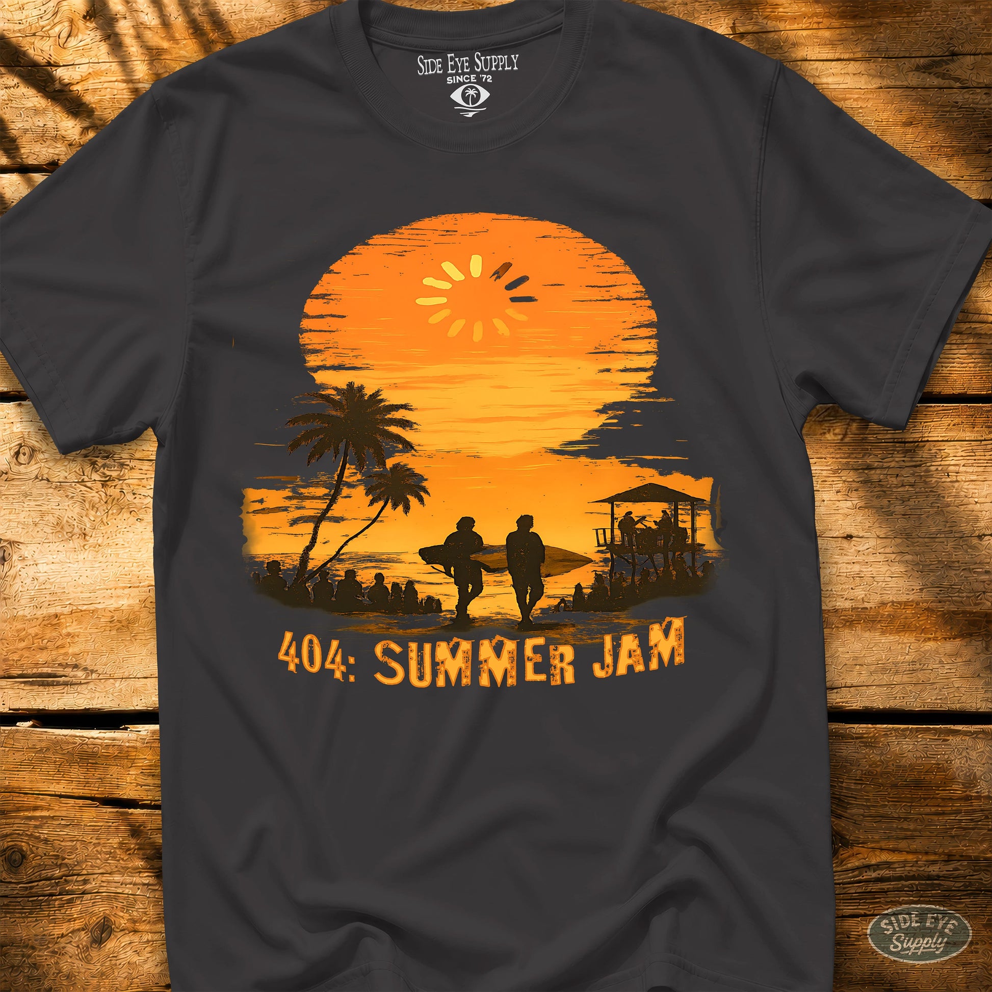 404 -Summer Jam Tee Black / S - by Side Eye Supply - Surf Beach Life Apparel