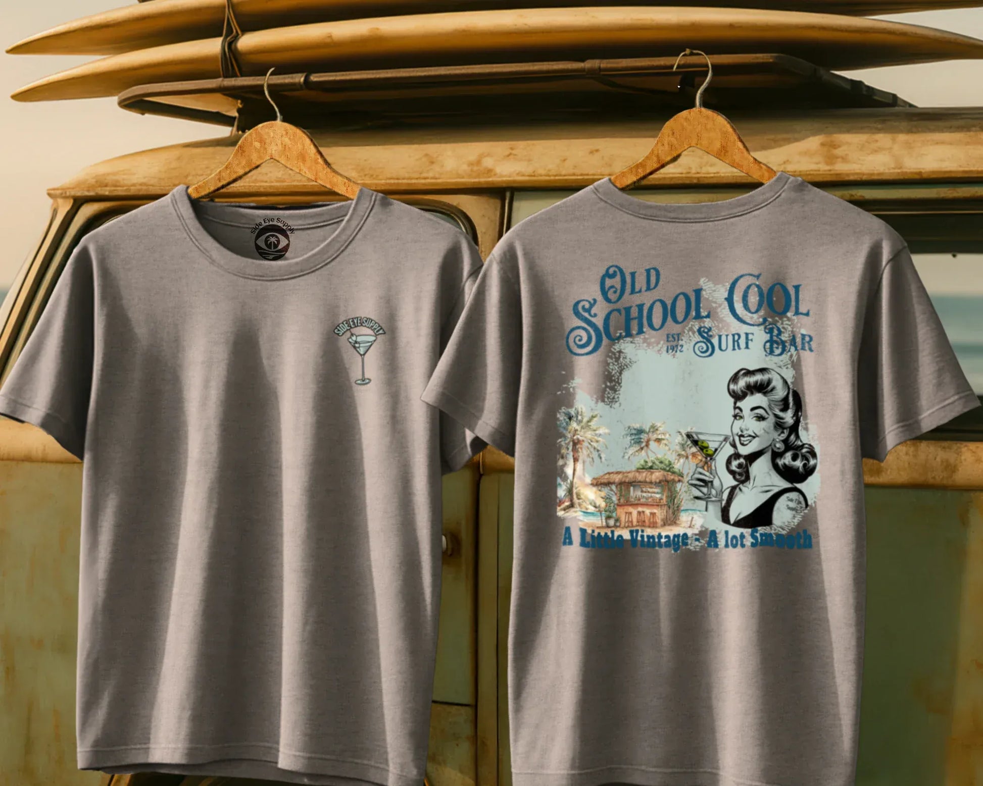 A Lot Smooth Tee Sport Grey / S - by Side Eye Supply - Surf Beach Life Apparel