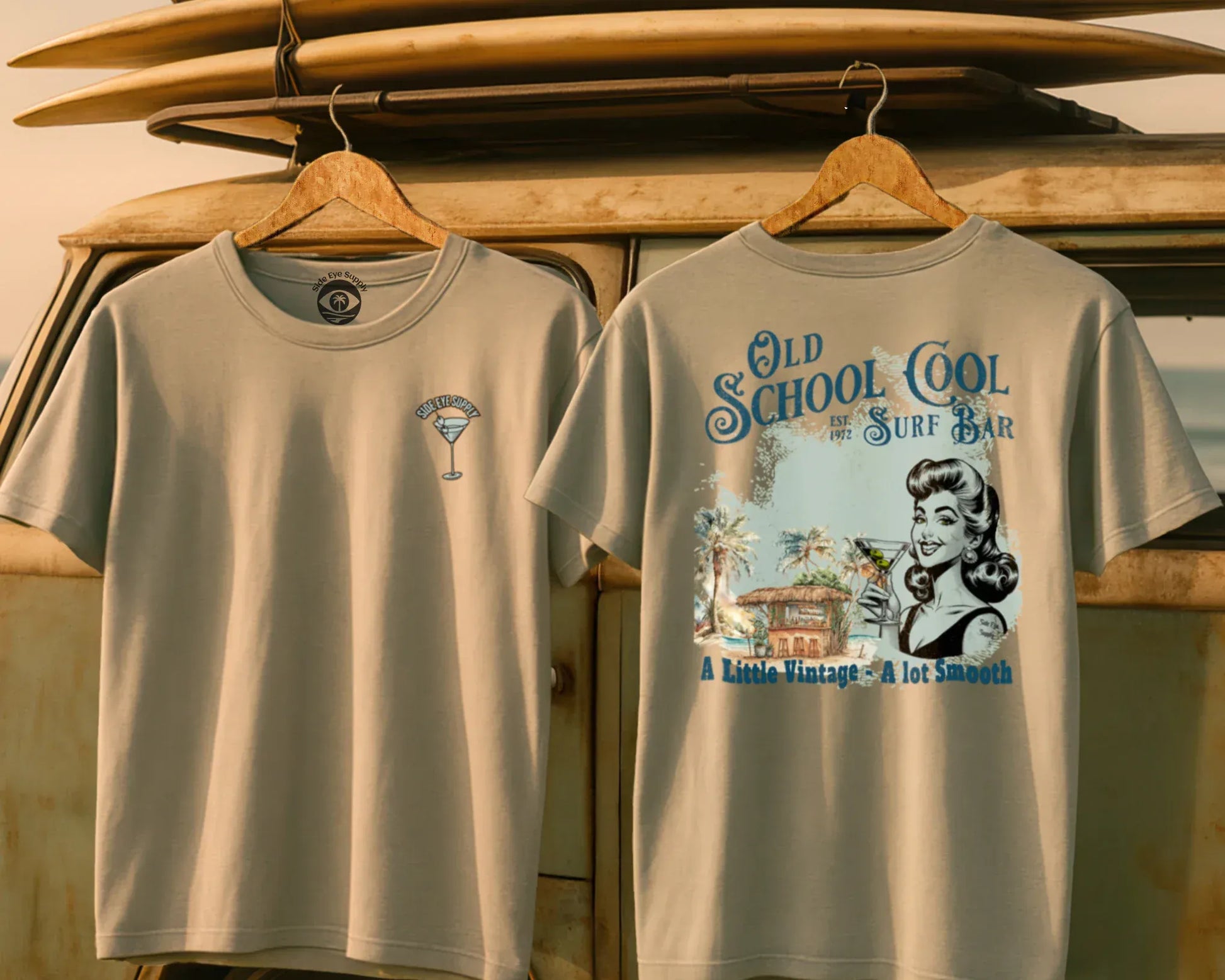A Lot Smooth Tee Sand / S - by Side Eye Supply - Surf Beach Life Apparel