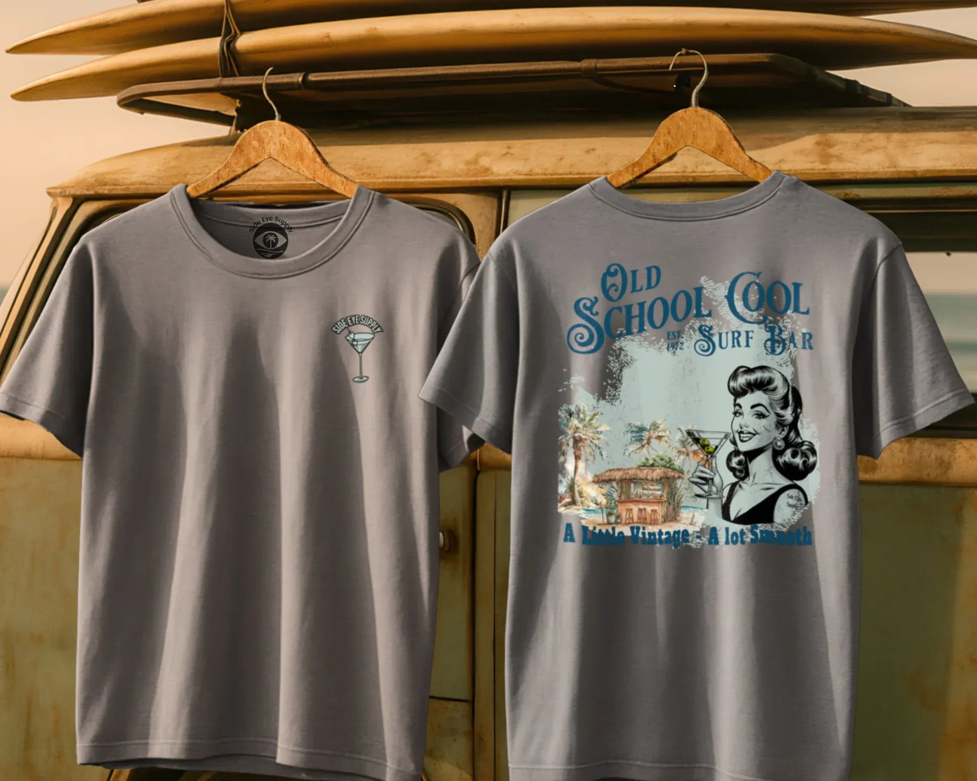 A Lot Smooth Tee Ice Grey / S - by Side Eye Supply - Surf Beach Life Apparel