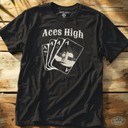 Aces High Tee Black / S - by Side Eye Supply - Surf Beach Life Apparel