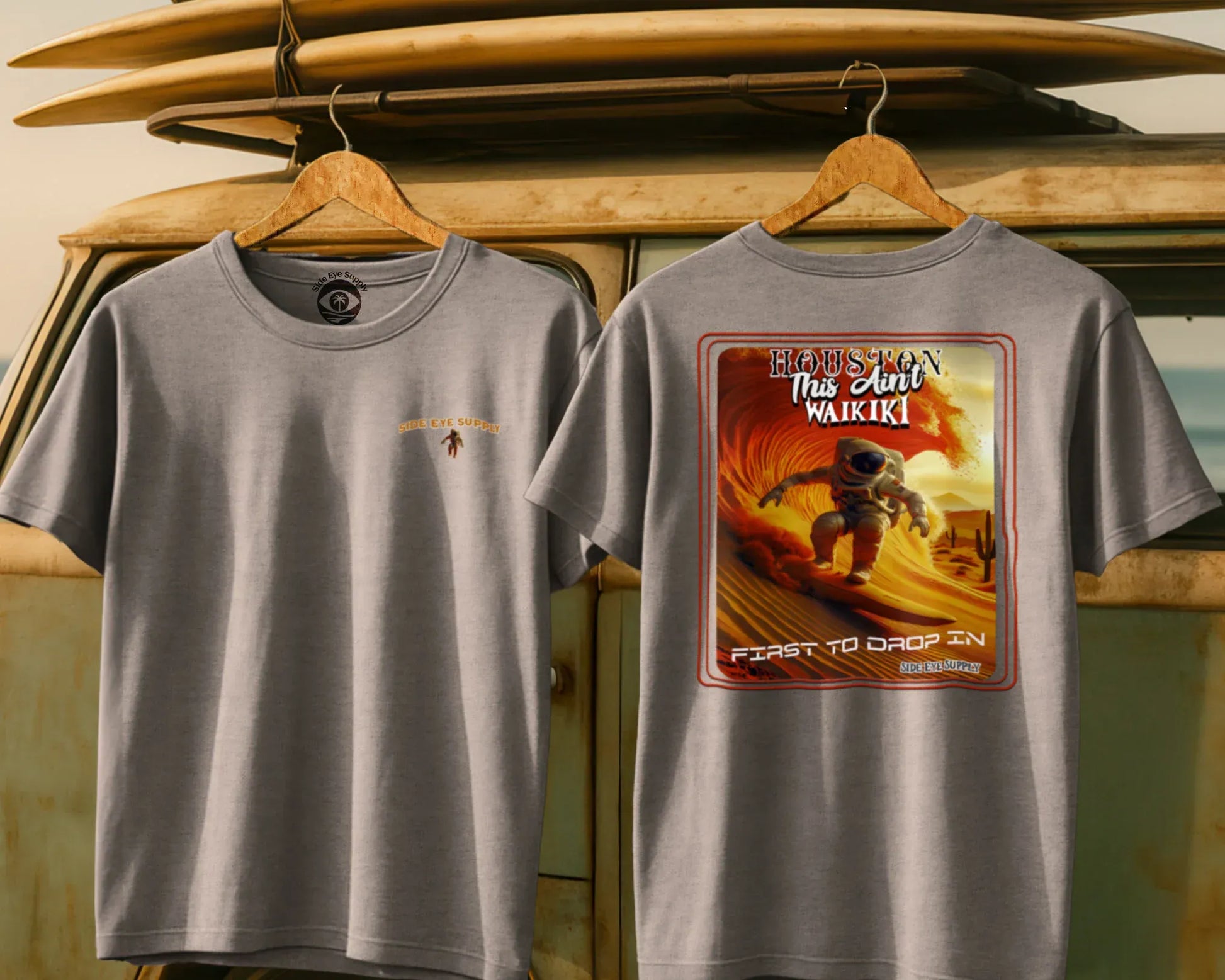 Ain't Waikiki Tee Sport Grey / S - by Side Eye Supply - Surf Beach Life Apparel