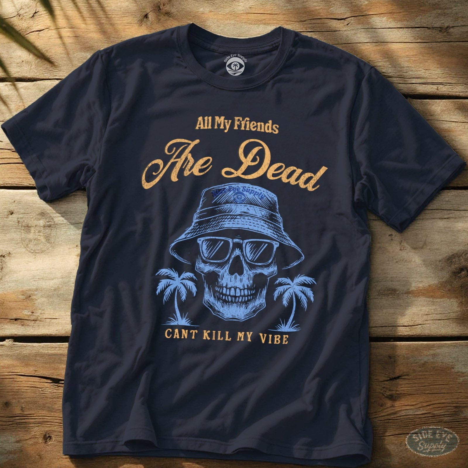 All My Friends Tee Navy / S - by Side Eye Supply - Surf Beach Life Apparel