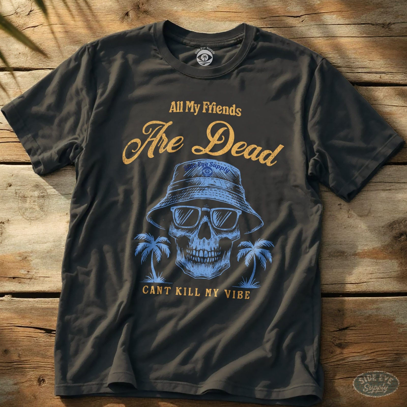 All My Friends Tee Charcoal / S - by Side Eye Supply - Surf Beach Life Apparel