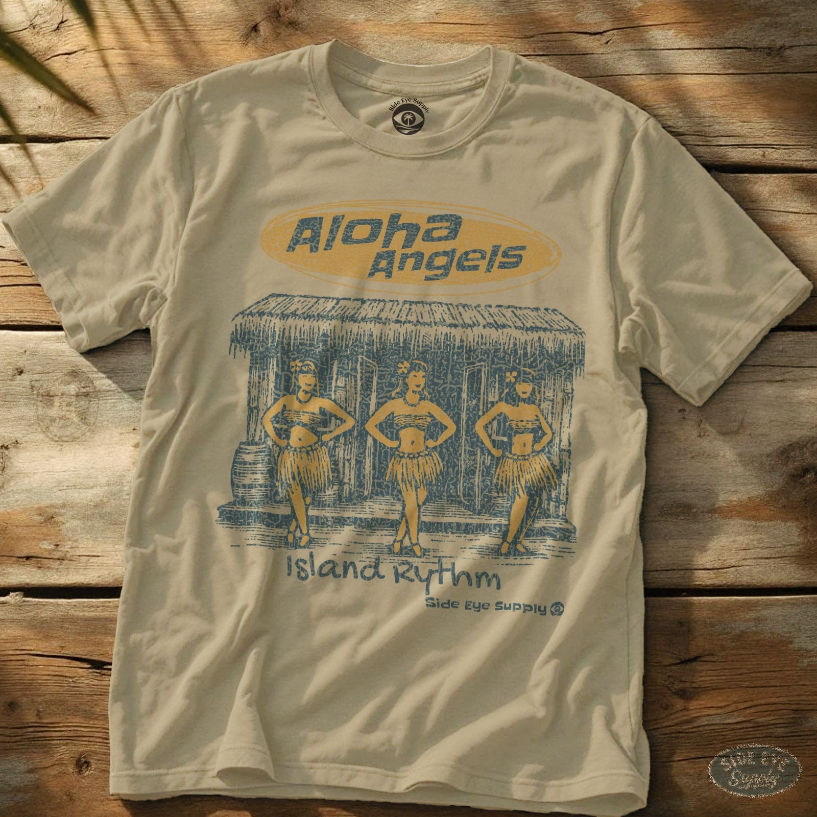 Aloha Angels Tee Sand / S - by Side Eye Supply - Surf Beach Life Apparel
