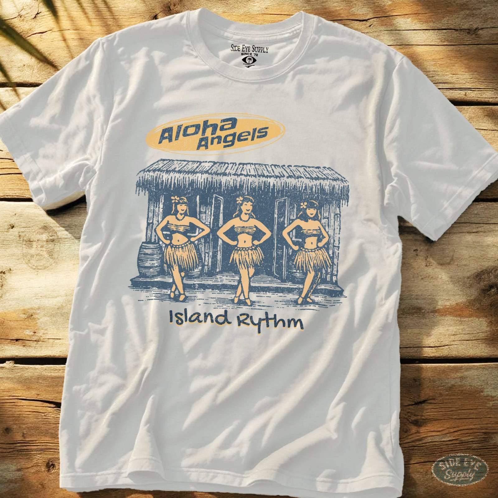 Aloha Angels Tee White / S - by Side Eye Supply - Surf Beach Life Apparel