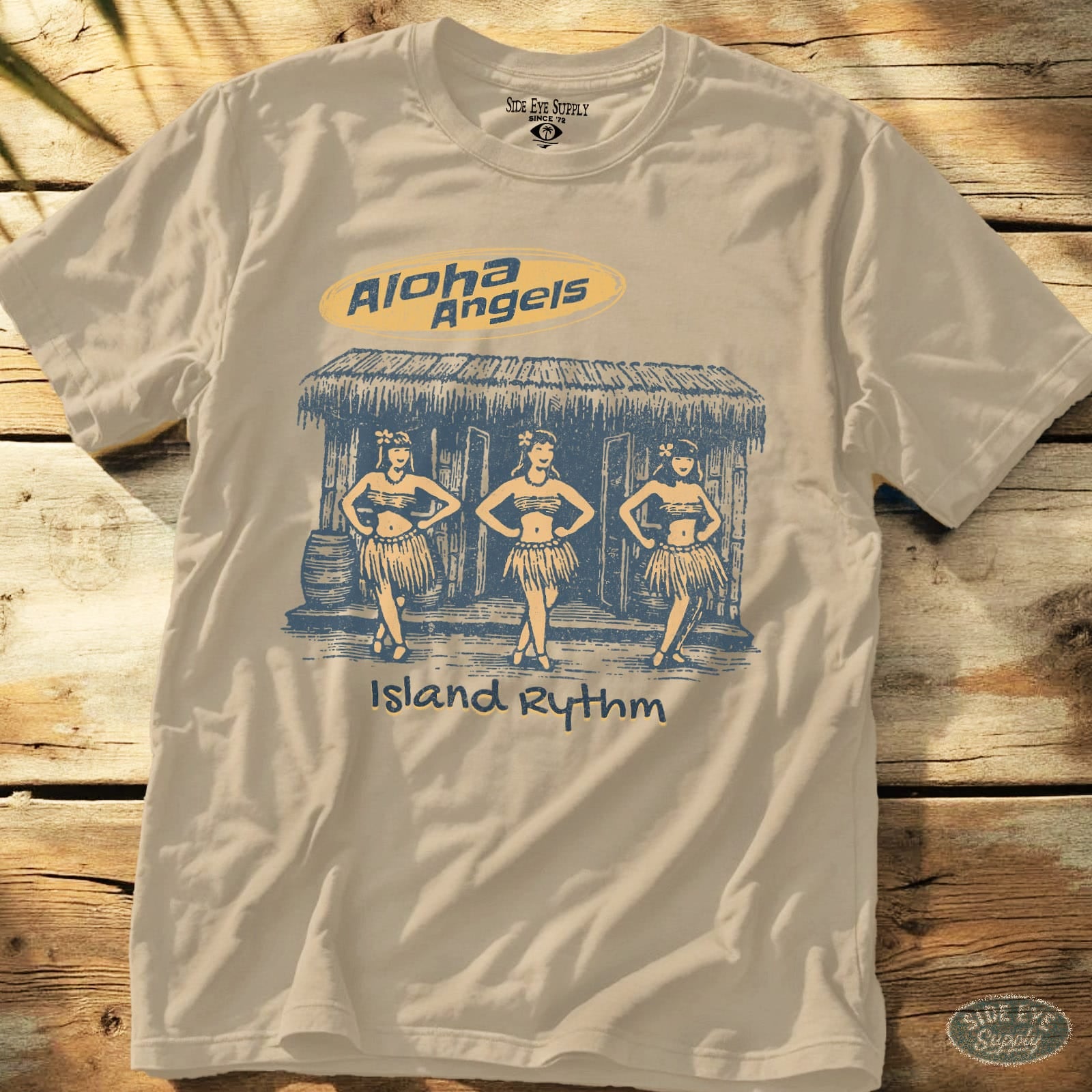 Aloha Angels Tee Sand / S - by Side Eye Supply - Surf Beach Life Apparel