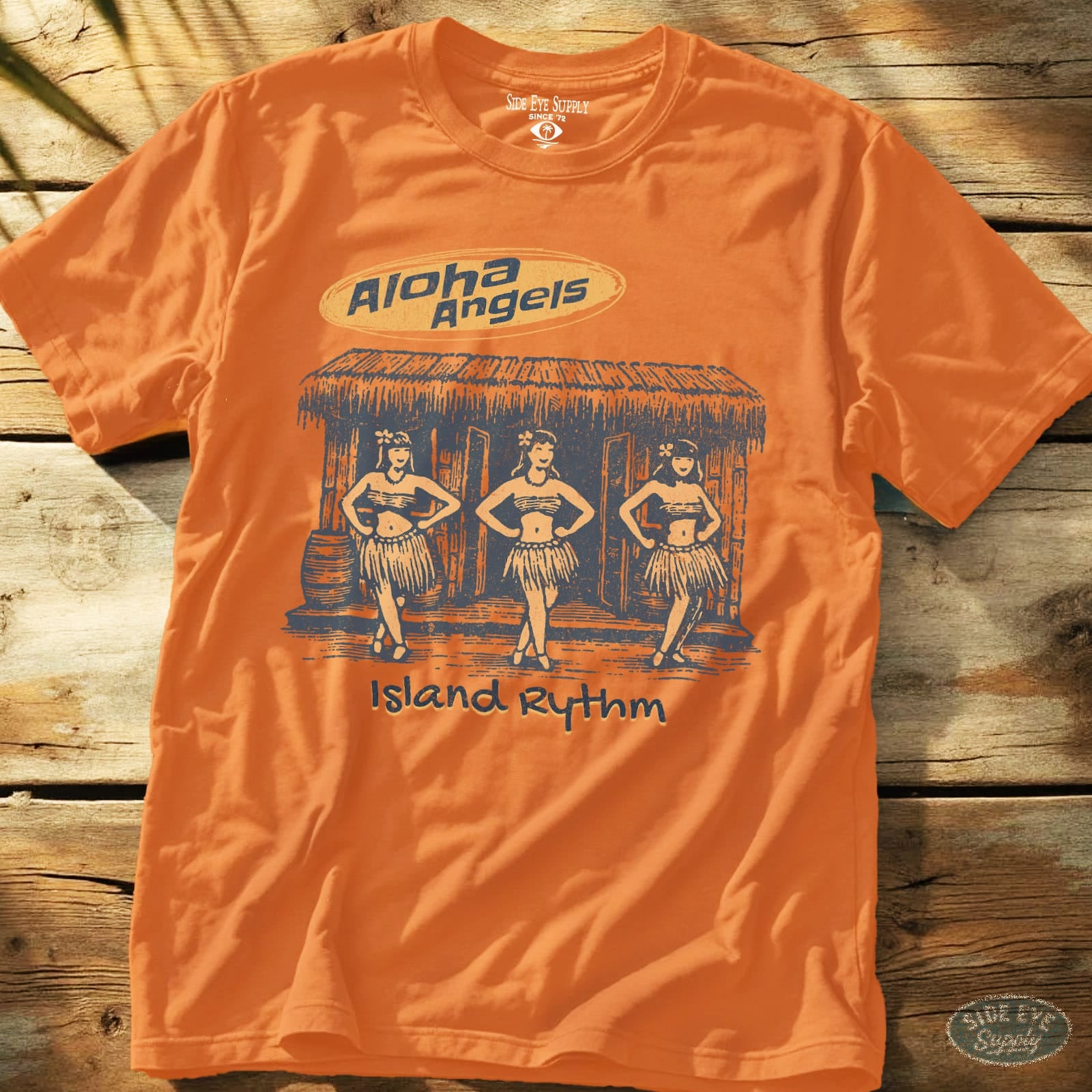 Aloha Angels Tee Orange / S - by Side Eye Supply - Surf Beach Life Apparel
