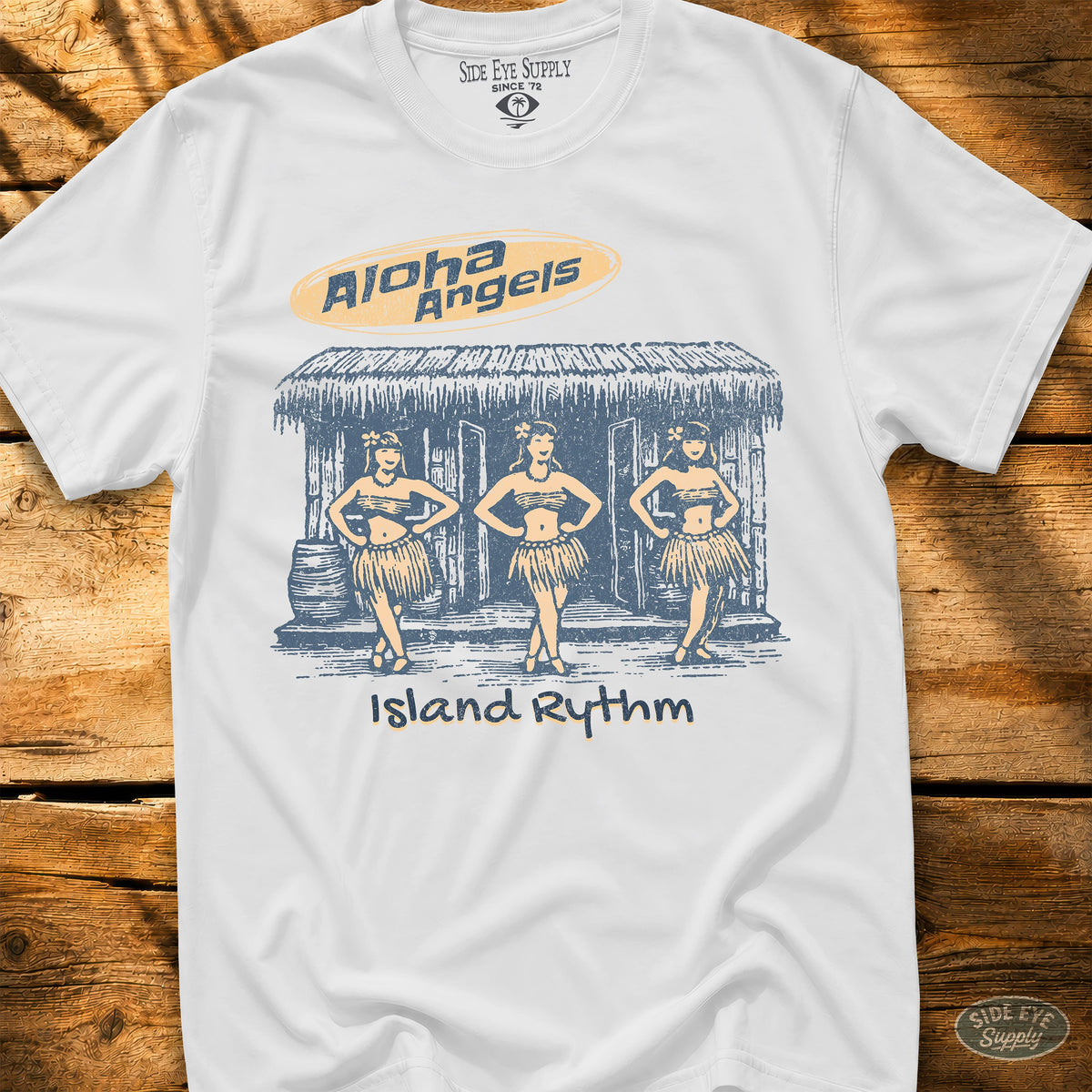 Aloha Angels Tee White / S - by Side Eye Supply - Surf Beach Life Apparel