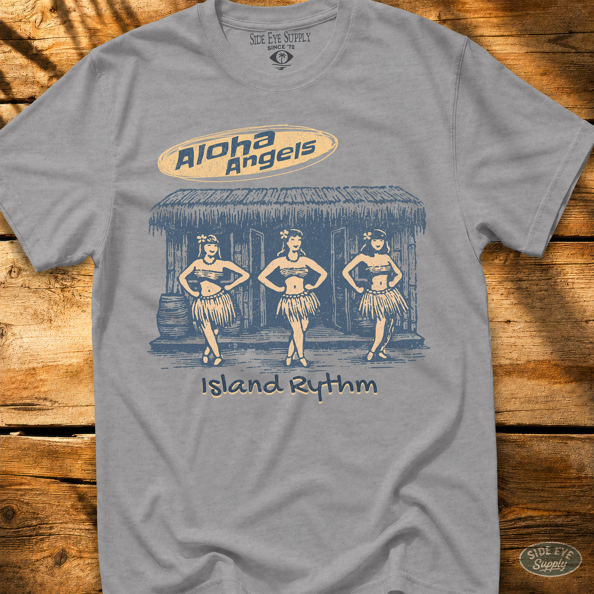 Aloha Angels Tee Sport Grey / S - by Side Eye Supply - Surf Beach Life Apparel