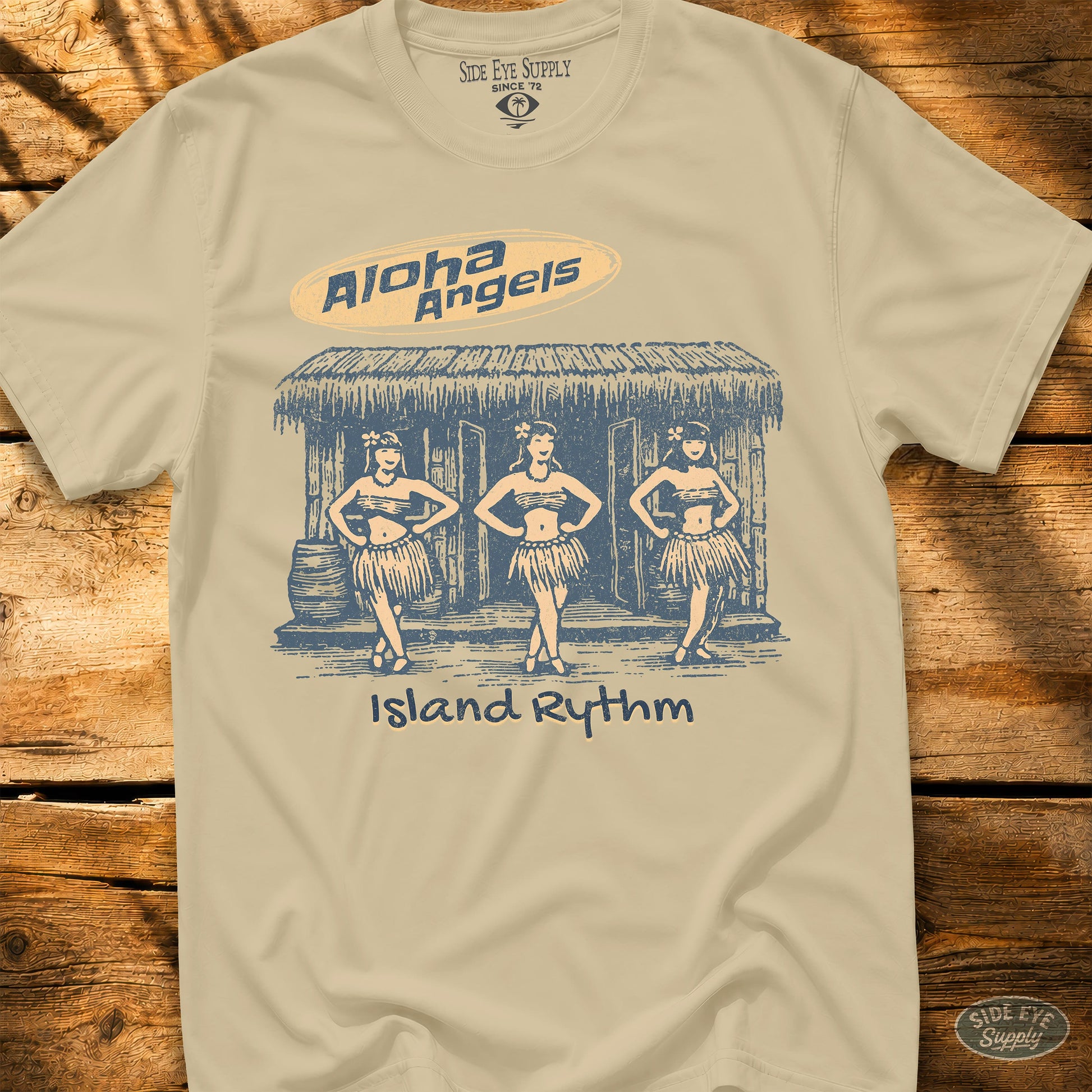 Aloha Angels Tee Sand / S - by Side Eye Supply - Surf Beach Life Apparel