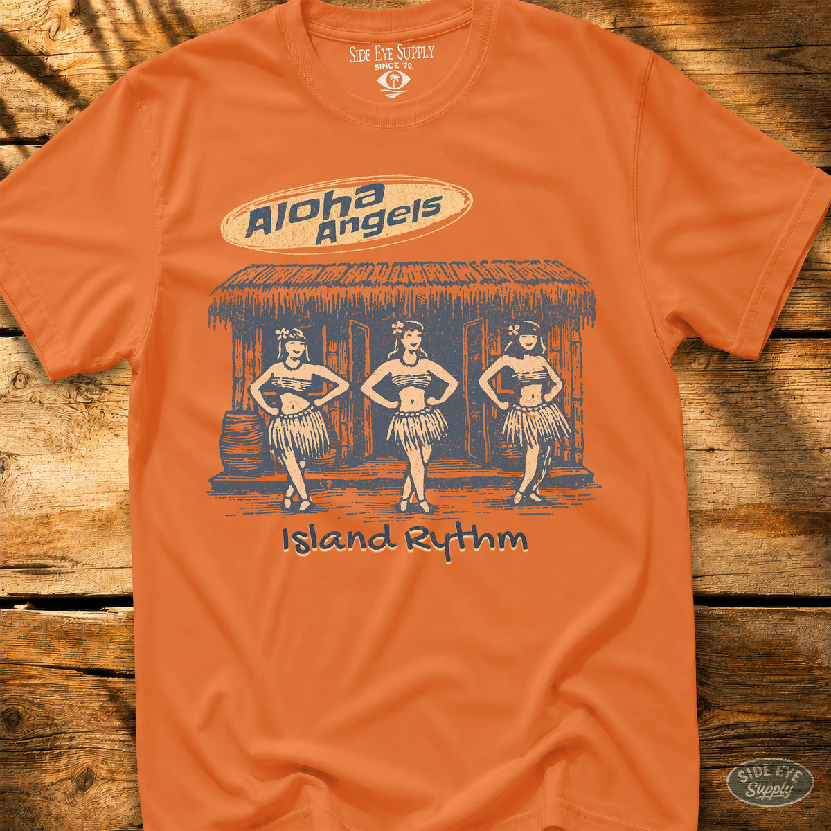 Aloha Angels Tee Orange / S - by Side Eye Supply - Surf Beach Life Apparel