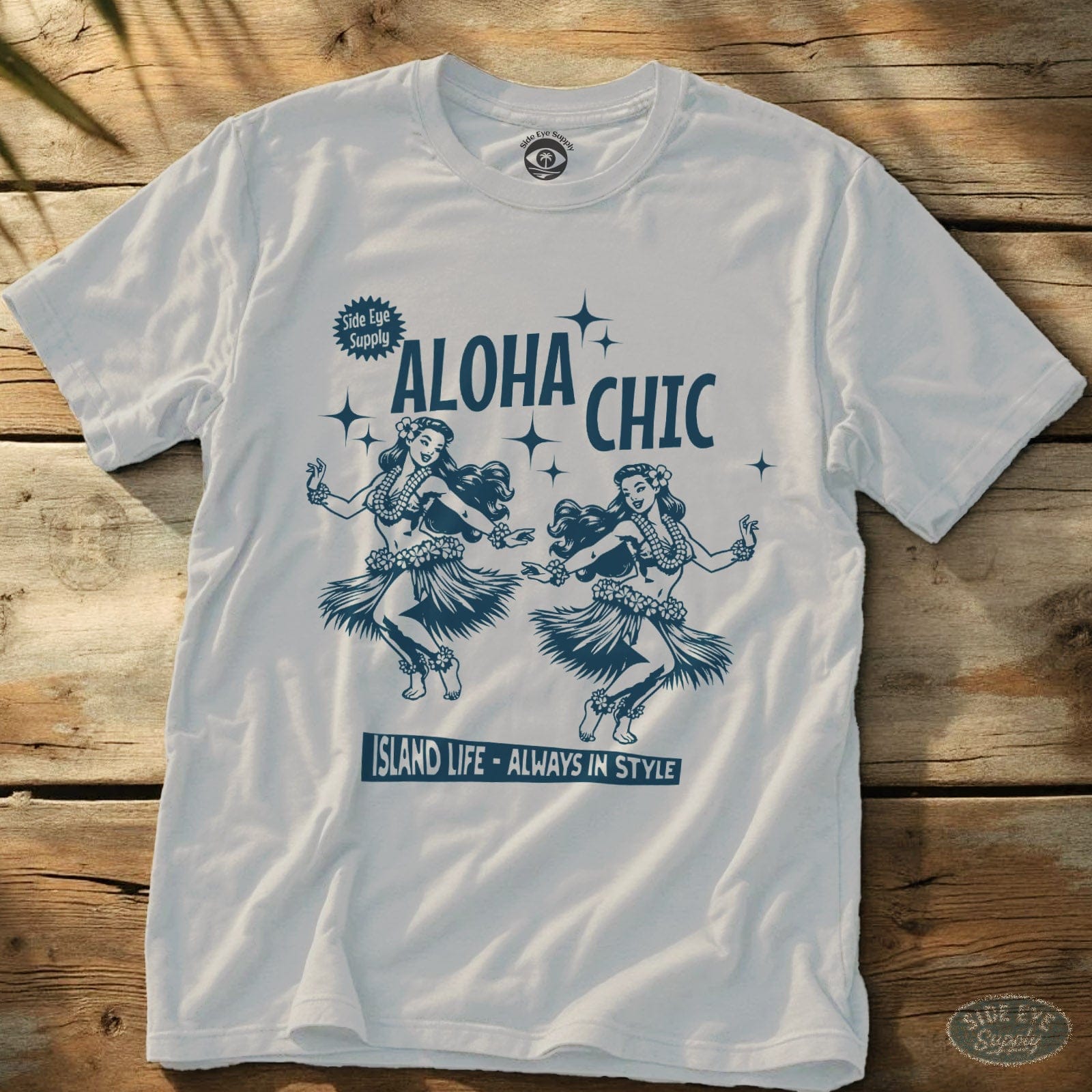 Aloha Chic Tee White / S - by Side Eye Supply - Surf Beach Life Apparel
