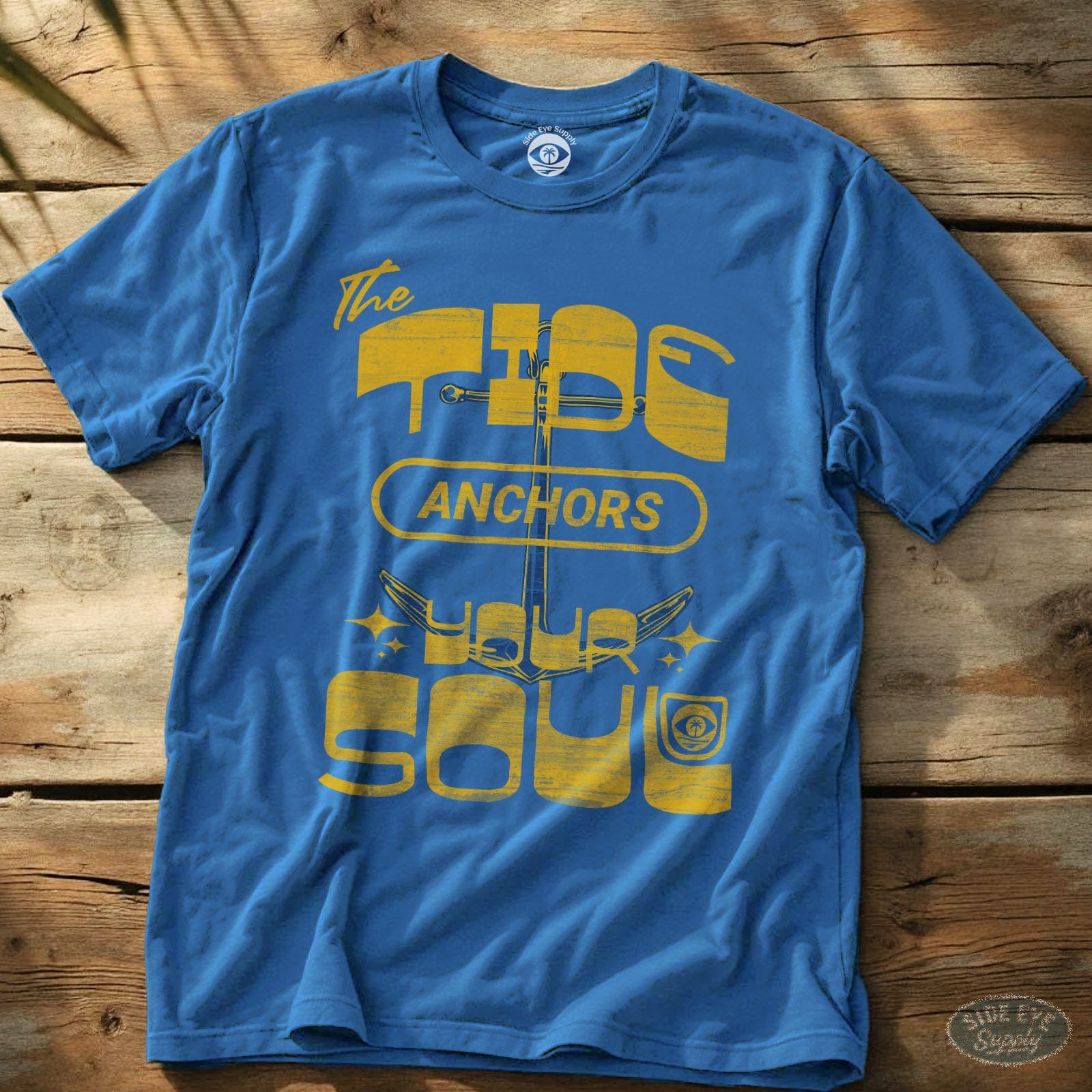 Anchor The Soul Tee Royal / S - by Side Eye Supply - Surf Beach Life Apparel