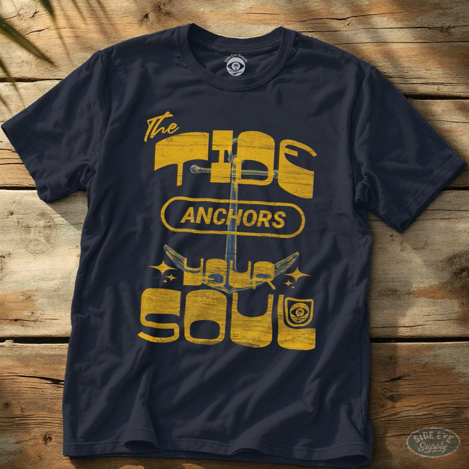 Anchor The Soul Tee Navy / S - by Side Eye Supply - Surf Beach Life Apparel