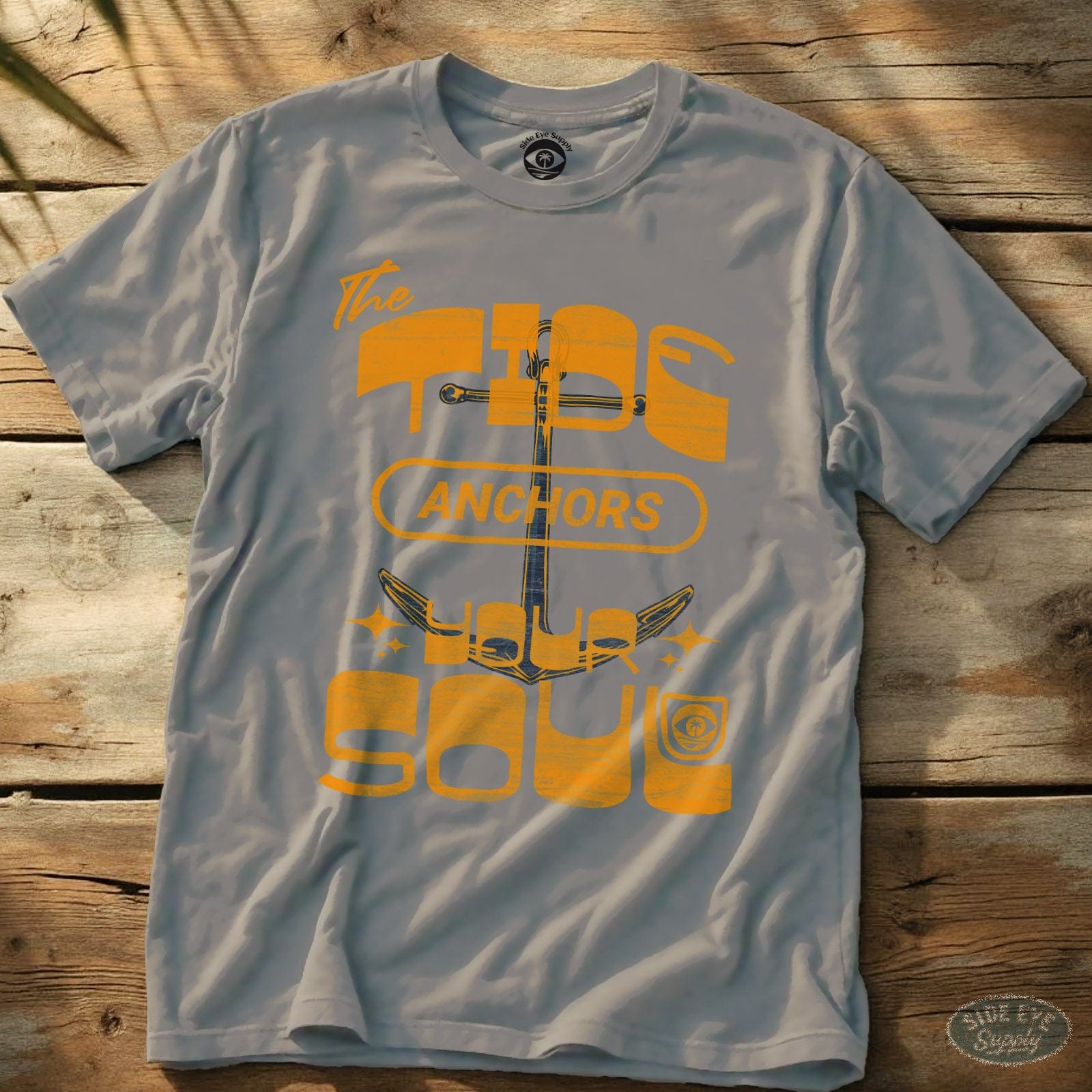 Anchor The Soul Tee Ice Grey / S - by Side Eye Supply - Surf Beach Life Apparel