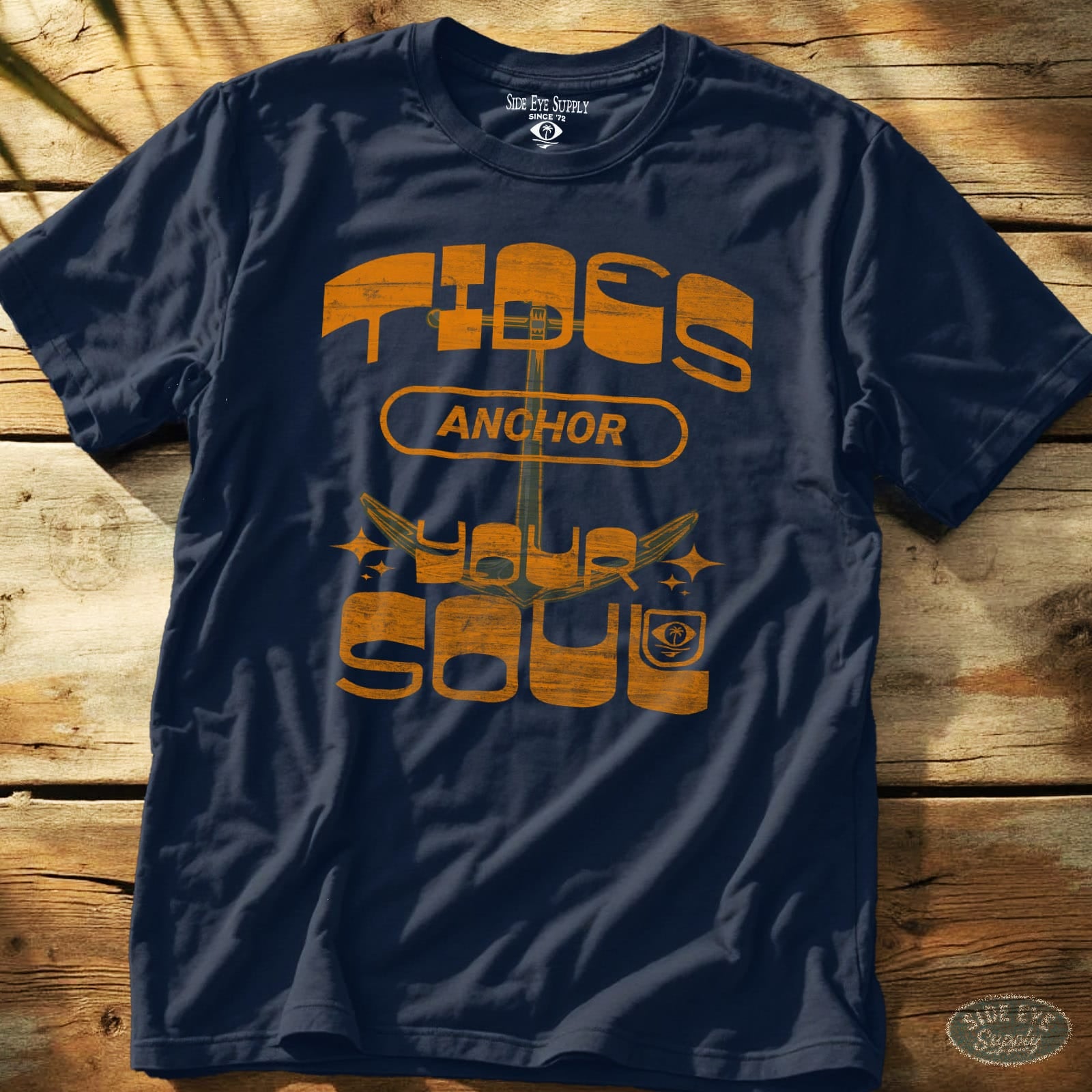 Anchor The Soul Tee Navy / S - by Side Eye Supply - Surf Beach Life Apparel