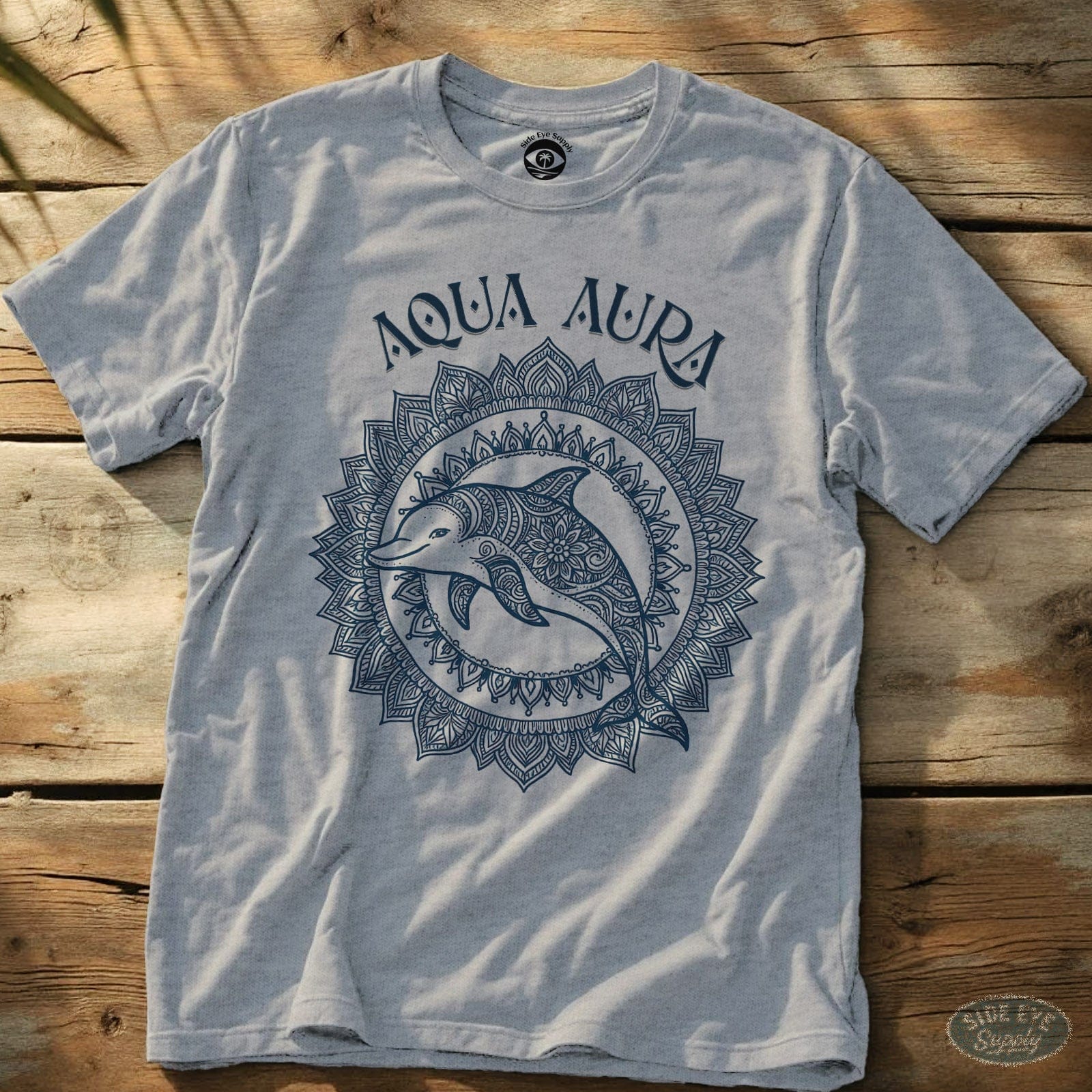 Aqua Aura Tee Sport Grey / S - by Side Eye Supply - Surf Beach Life Apparel