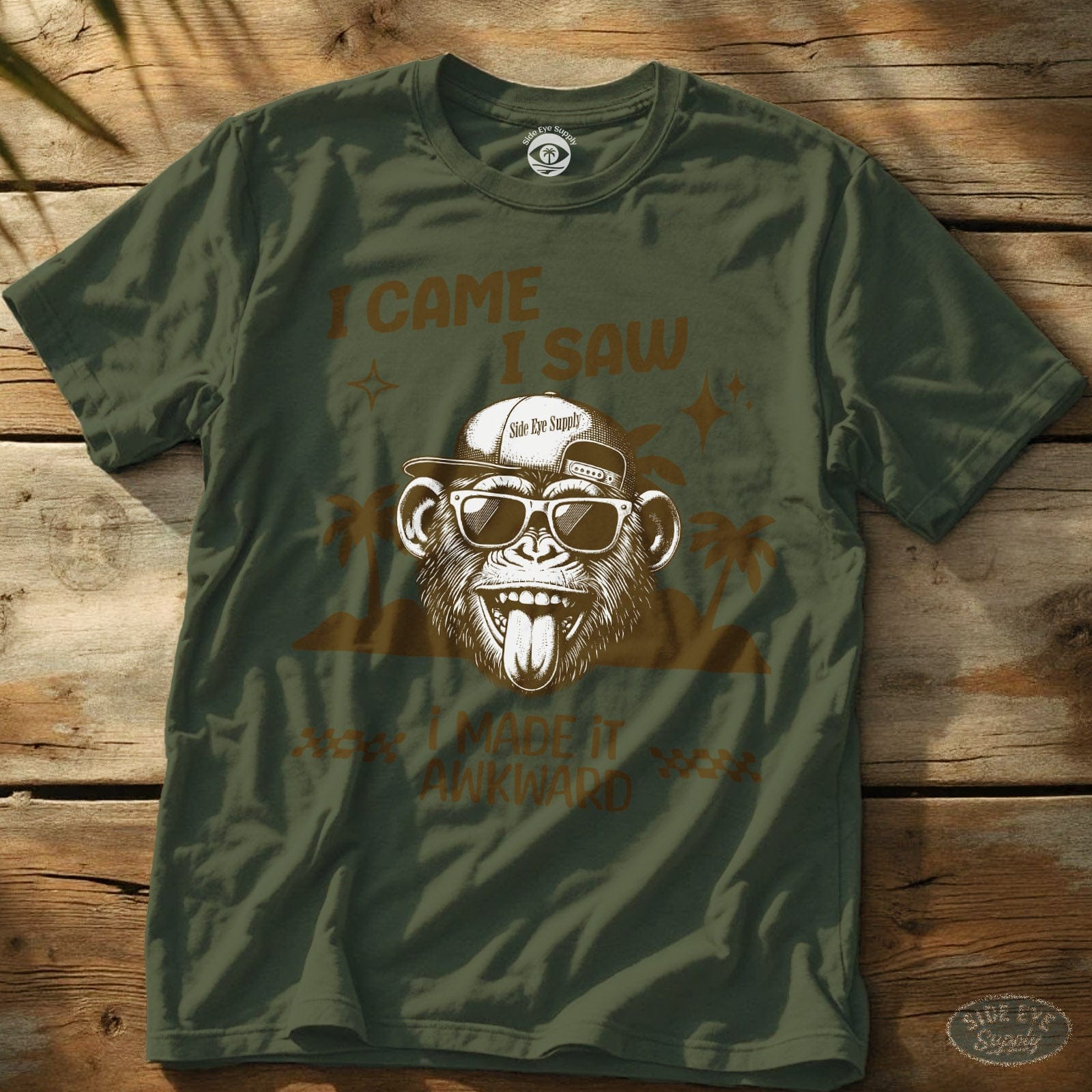 Awkward Tee Military Green / S - by Side Eye Supply - Surf Beach Life Apparel