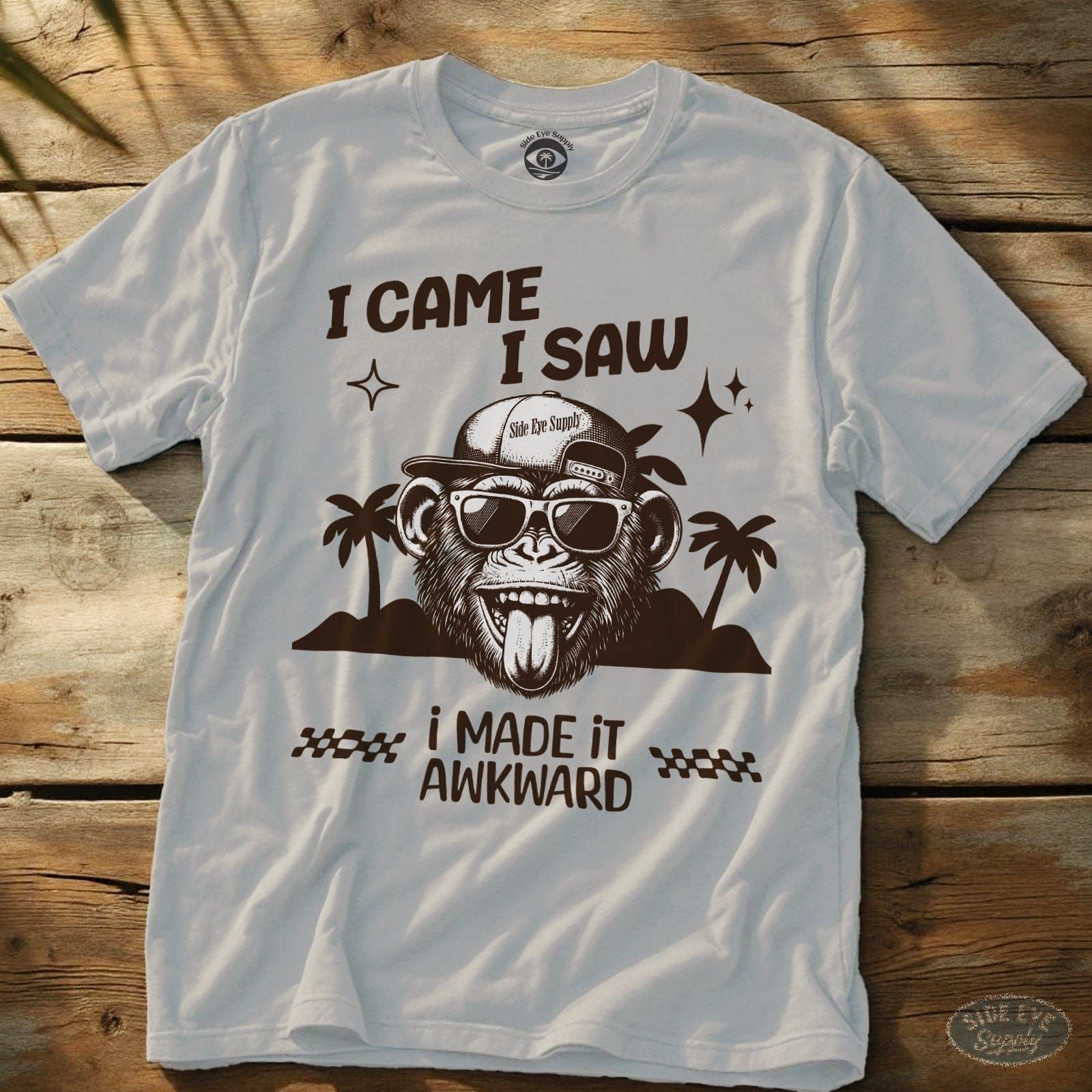 Awkward Tee White / S - by Side Eye Supply - Surf Beach Life Apparel