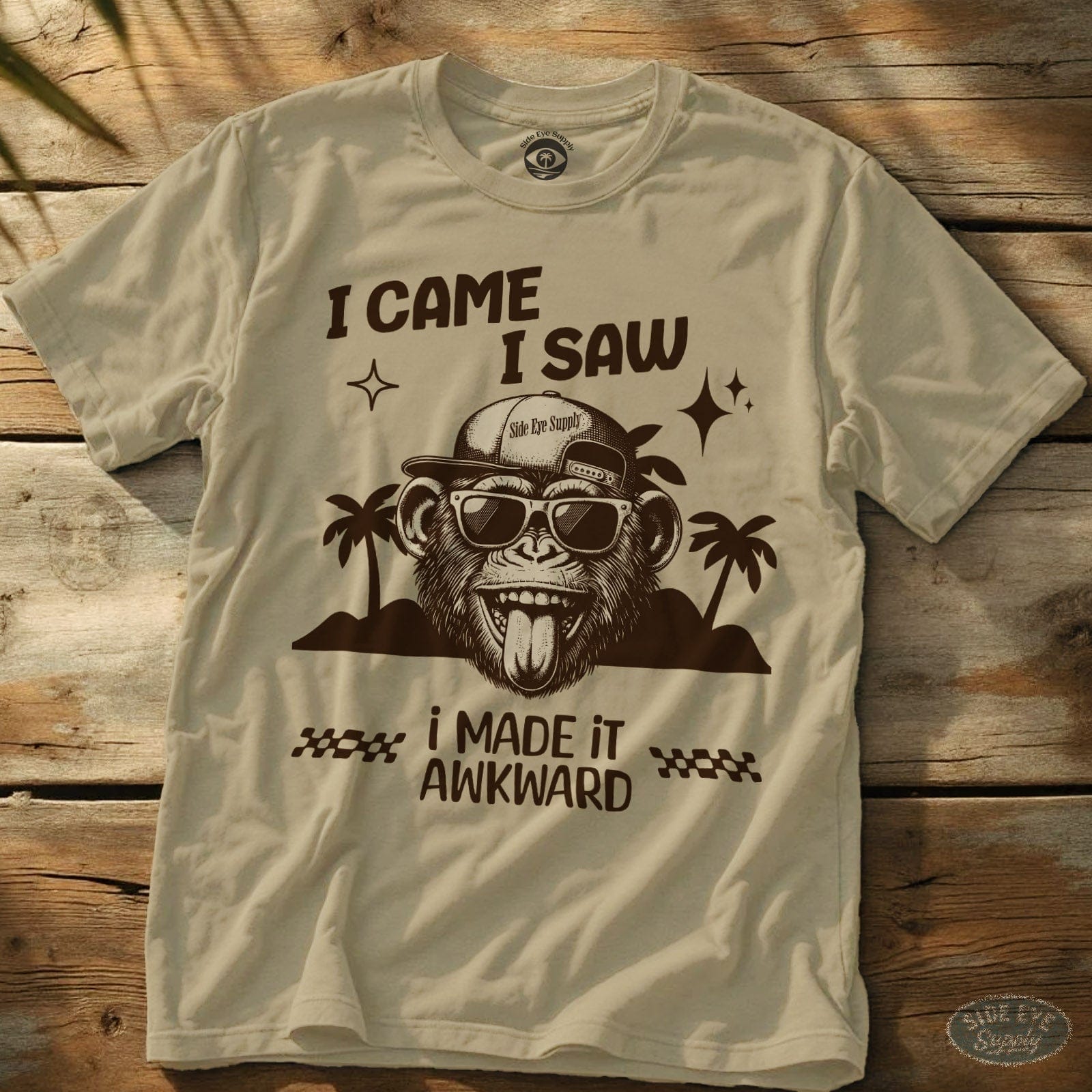 Awkward Tee Sand / S - by Side Eye Supply - Surf Beach Life Apparel