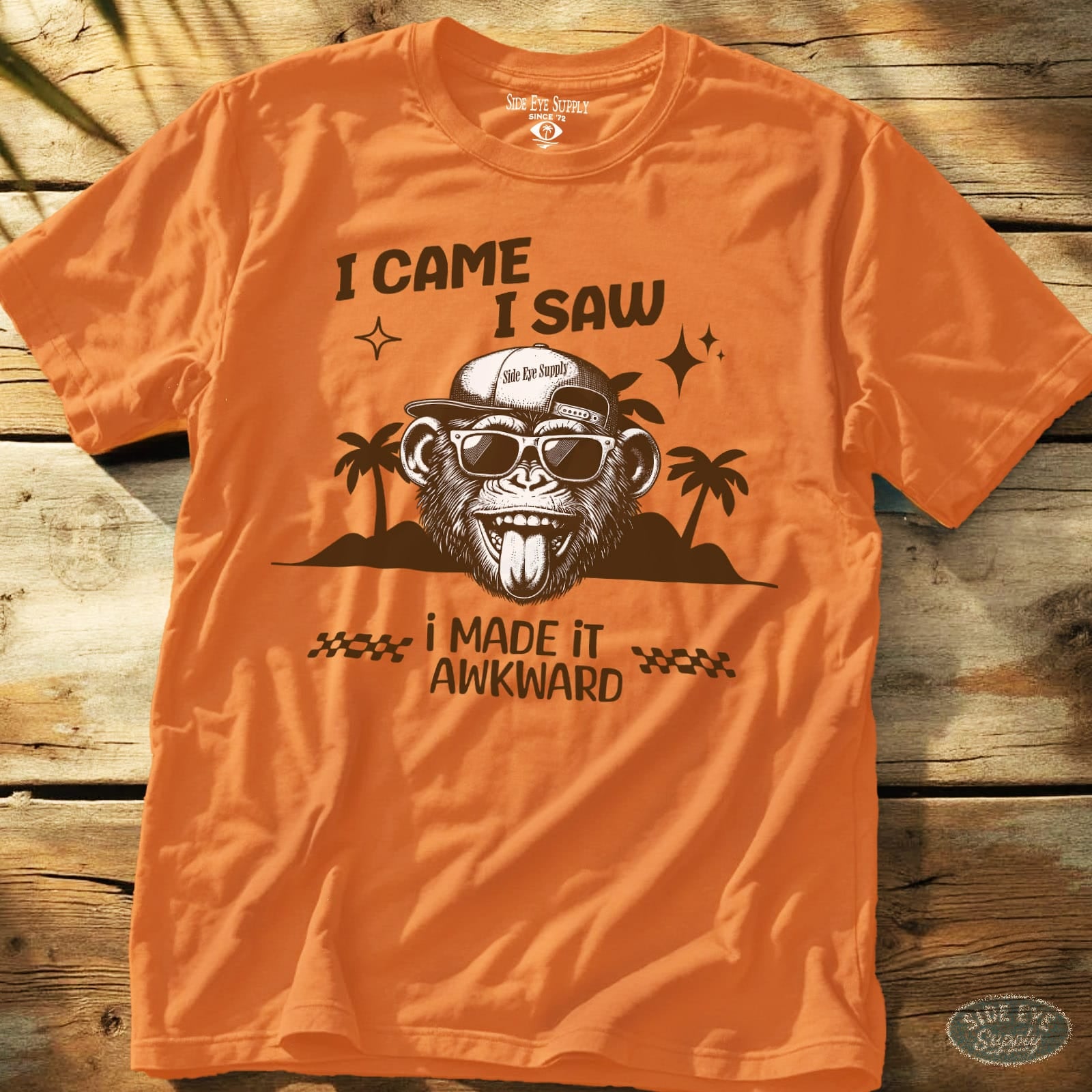Awkward Tee Orange / S - by Side Eye Supply - Surf Beach Life Apparel