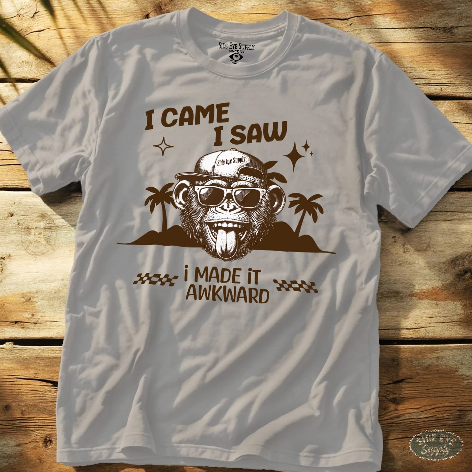 Awkward Tee Ice Grey / S - by Side Eye Supply - Surf Beach Life Apparel