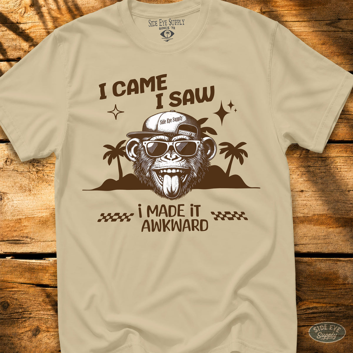 Awkward Tee Sand / S - by Side Eye Supply - Surf Beach Life Apparel