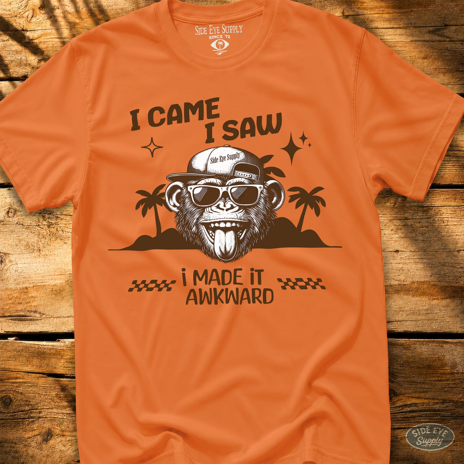 Awkward Tee Orange / S - by Side Eye Supply - Surf Beach Life Apparel
