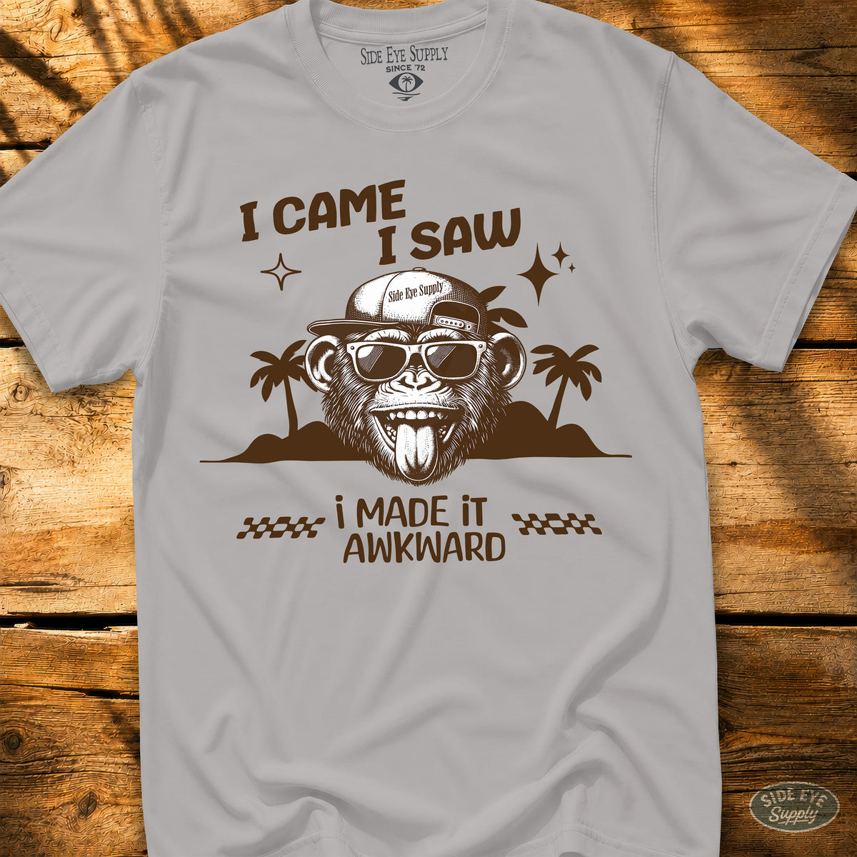 Awkward Tee Ice Grey / S - by Side Eye Supply - Surf Beach Life Apparel