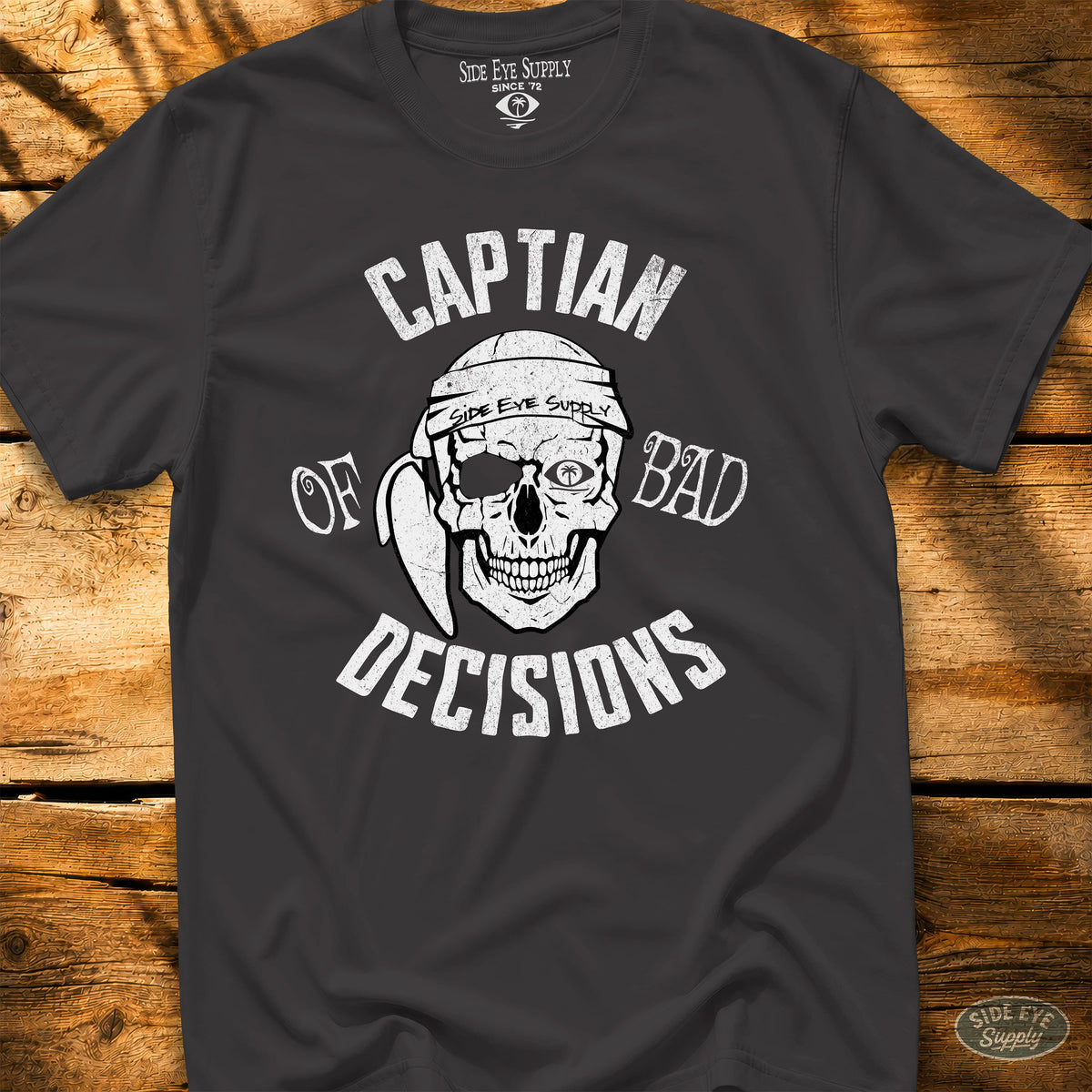 Bad Decisions Tee Black / S - by Side Eye Supply - Surf Beach Life Apparel
