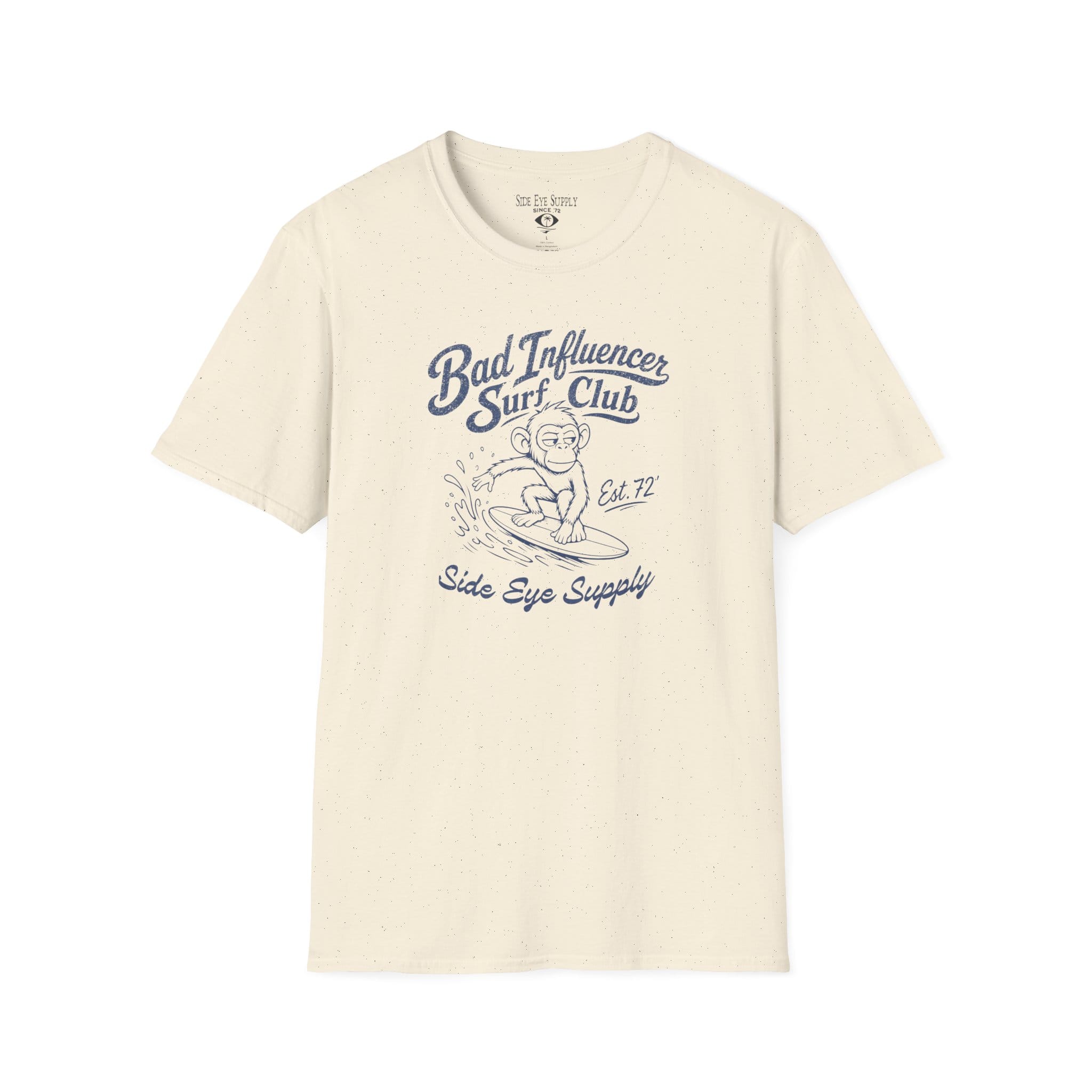 Bad Influencer - Tee Natural / S - by Side Eye Supply - Surf Beach Life Apparel