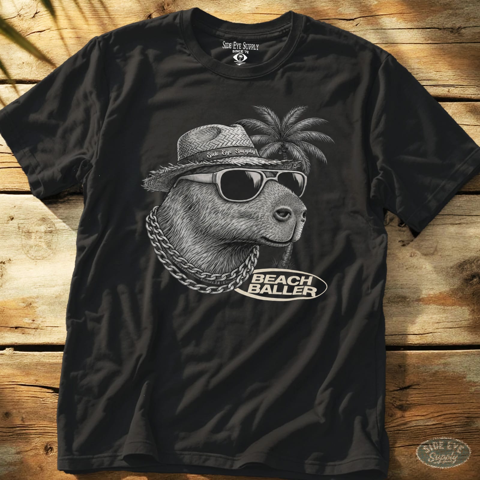 Beach Baller Tee Black / S - by Side Eye Supply - Surf Beach Life Apparel