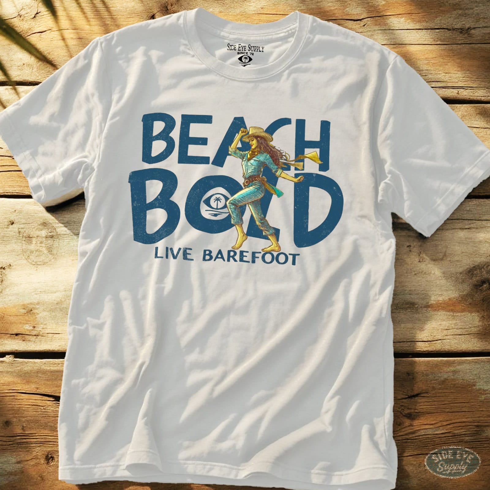 Beach Bold Tee White / S - by Side Eye Supply - Surf Beach Life Apparel