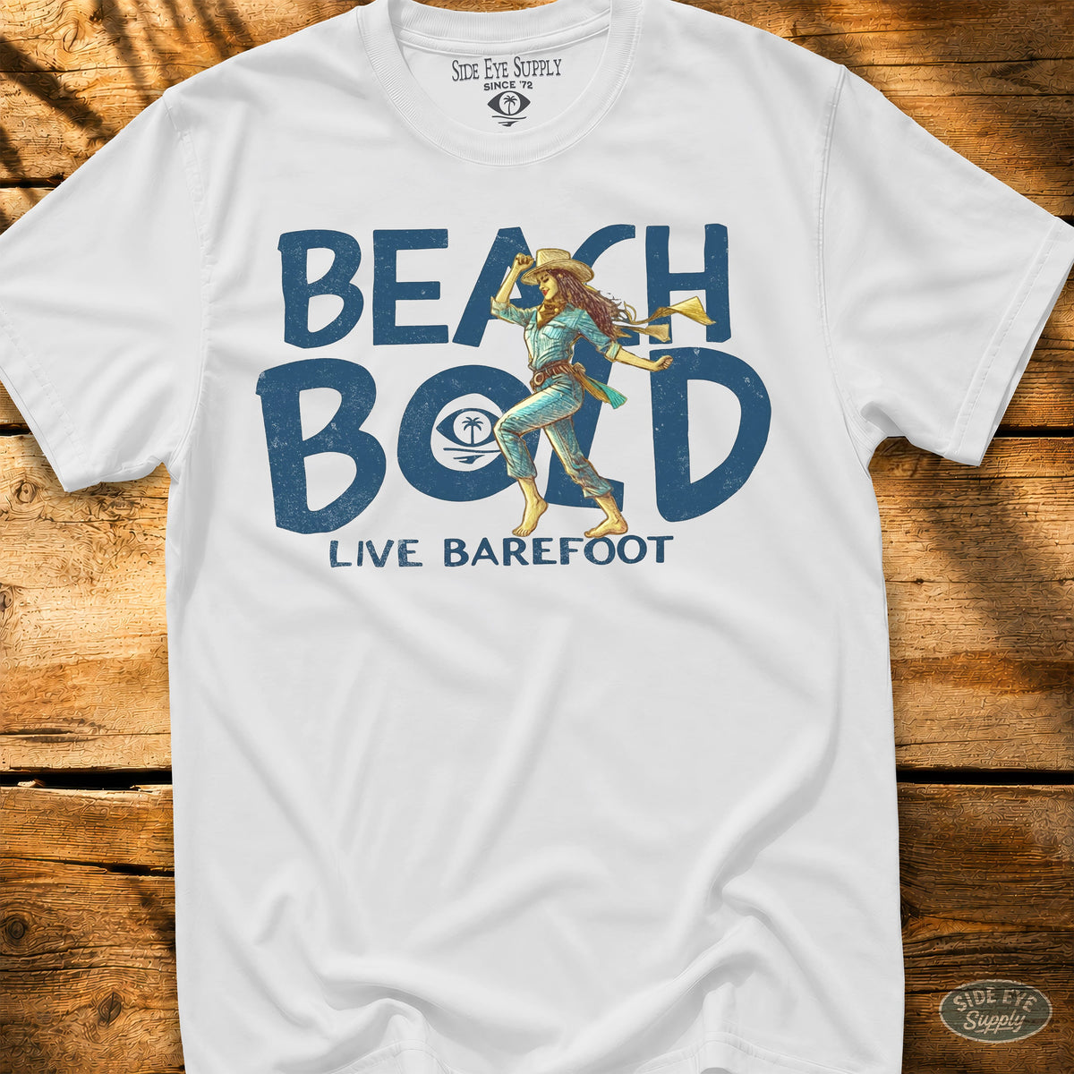 Beach Bold Tee White / S - by Side Eye Supply - Surf Beach Life Apparel