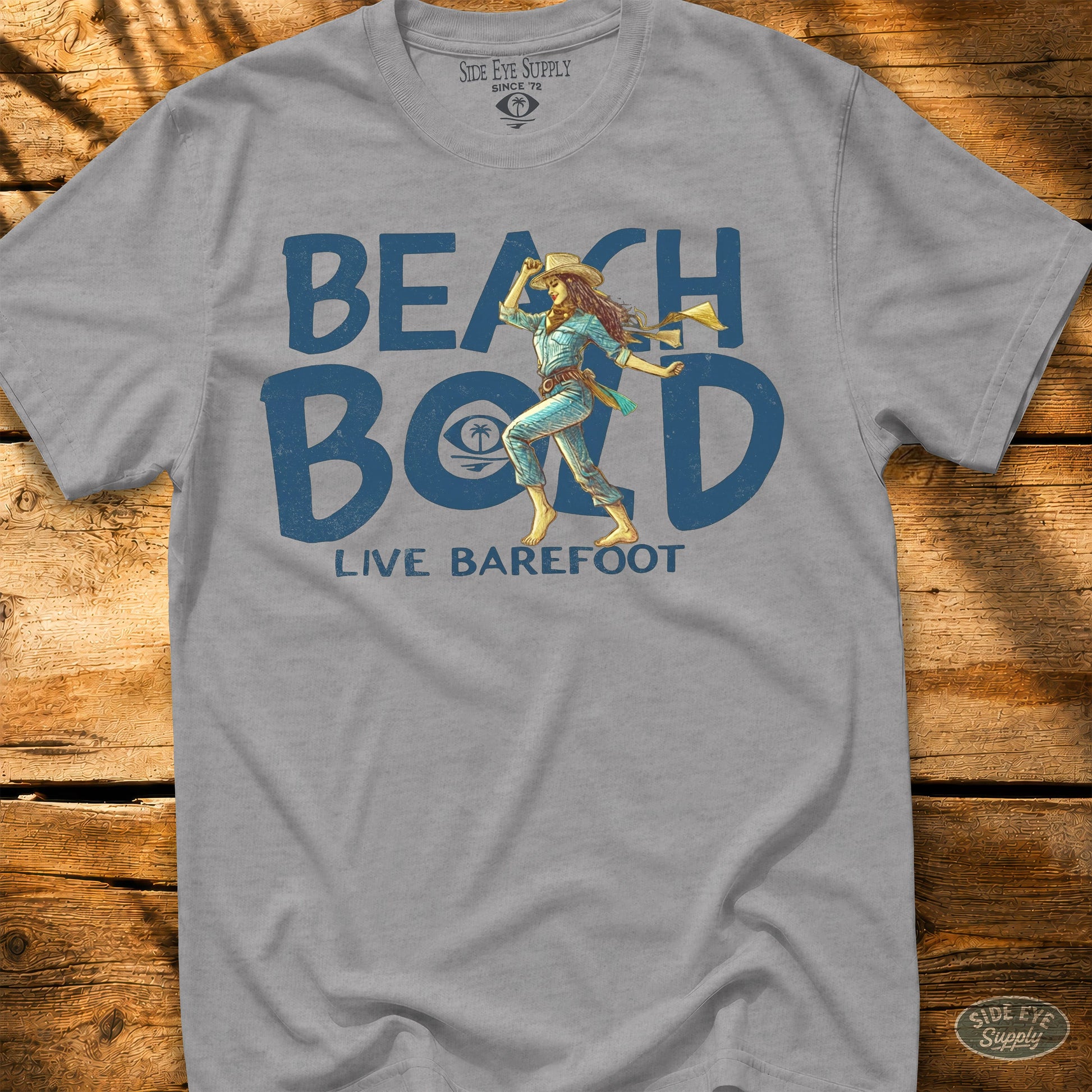 Beach Bold Tee Sport Grey / S - by Side Eye Supply - Surf Beach Life Apparel
