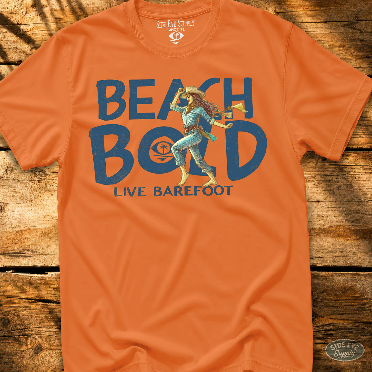Beach Bold Tee Orange / S - by Side Eye Supply - Surf Beach Life Apparel