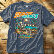 Beach Bones Tee Heather Indigo / S - by Side Eye Supply - Surf Beach Life Apparel