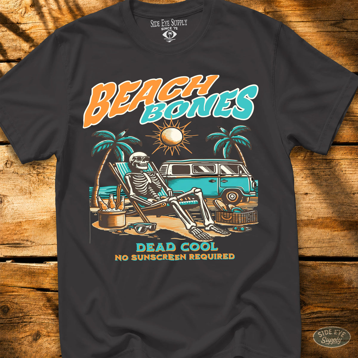 Beach Bones Tee Black / S - by Side Eye Supply - Surf Beach Life Apparel