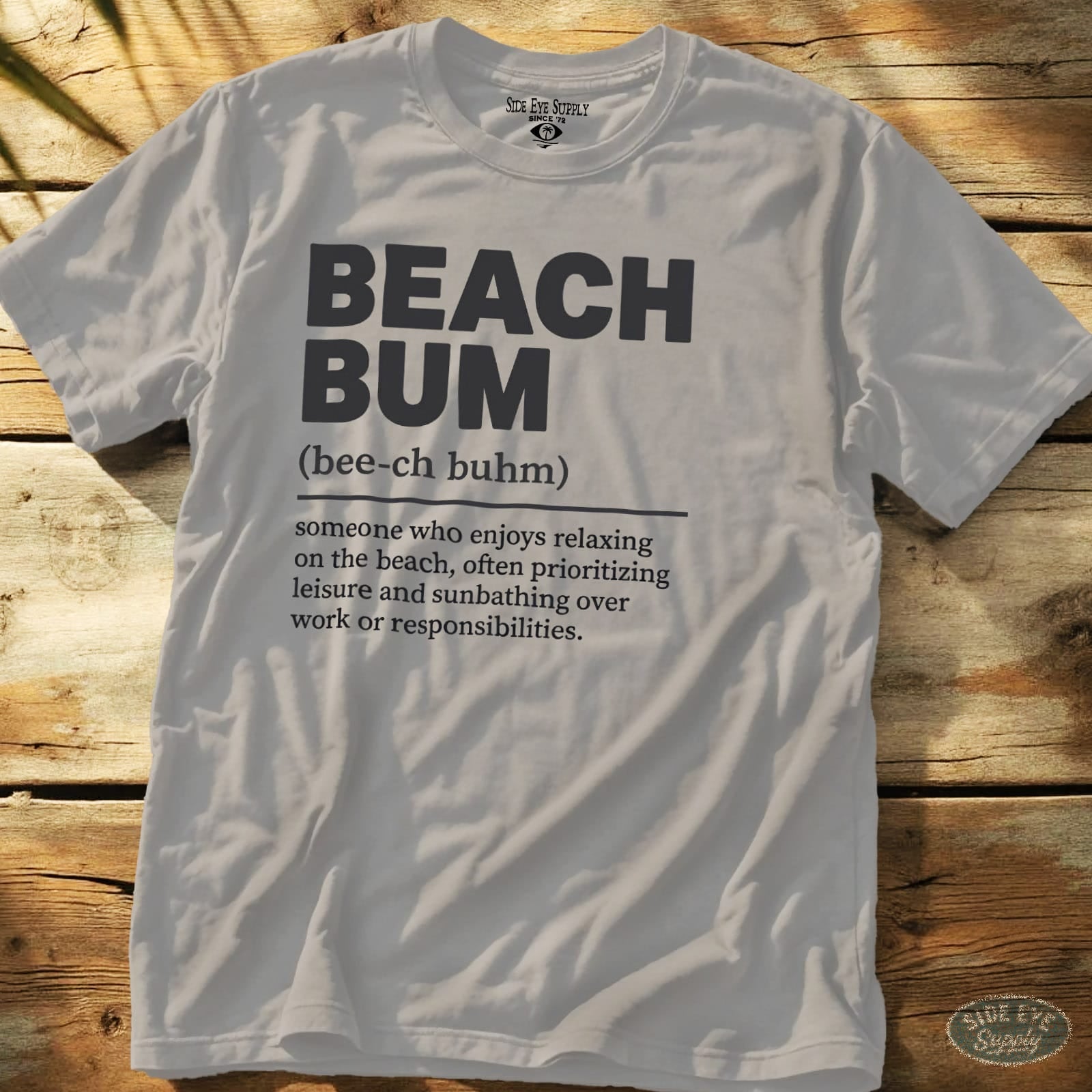 Beach Bum Tee Ice Grey / S - by Side Eye Supply - Surf Beach Life Apparel