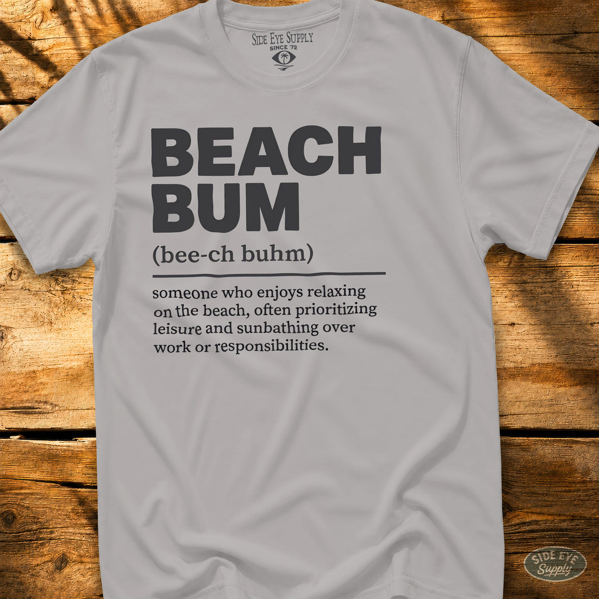 Beach Bum Tee Ice Grey / S - by Side Eye Supply - Surf Beach Life Apparel