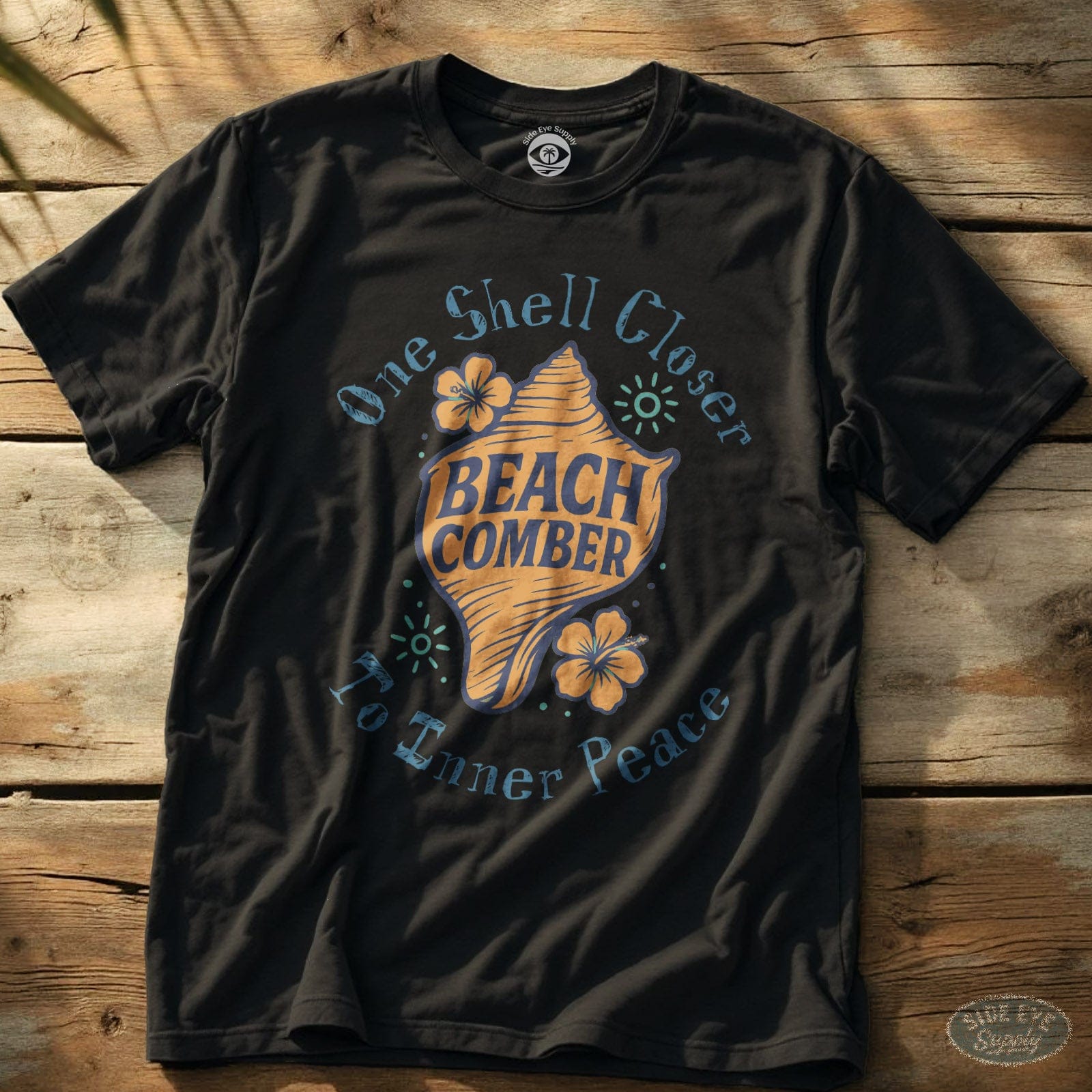 Beach Comber Tee Black / S - by Side Eye Supply - Surf Beach Life Apparel