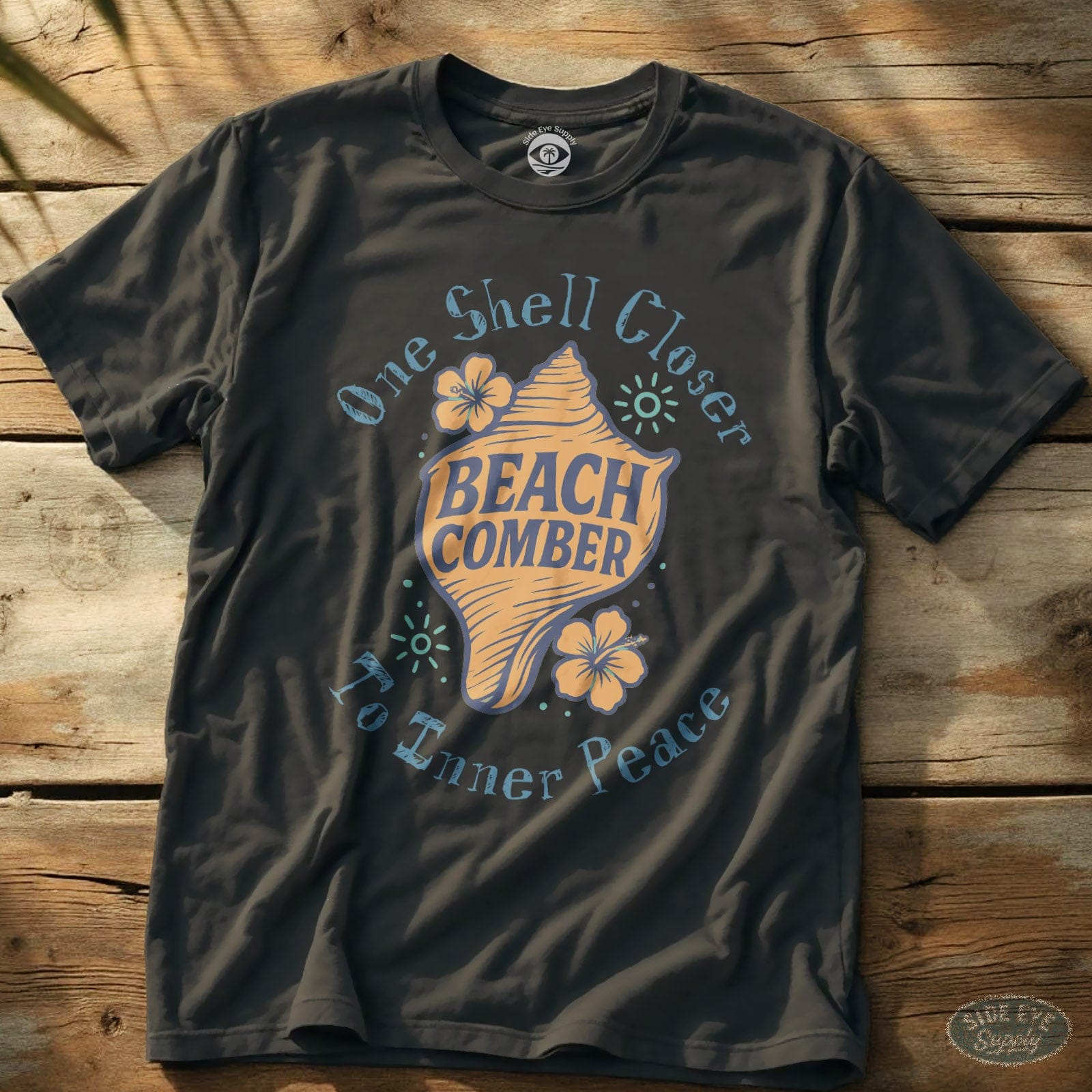 Beach Comber Tee Charcoal / S - by Side Eye Supply - Surf Beach Life Apparel
