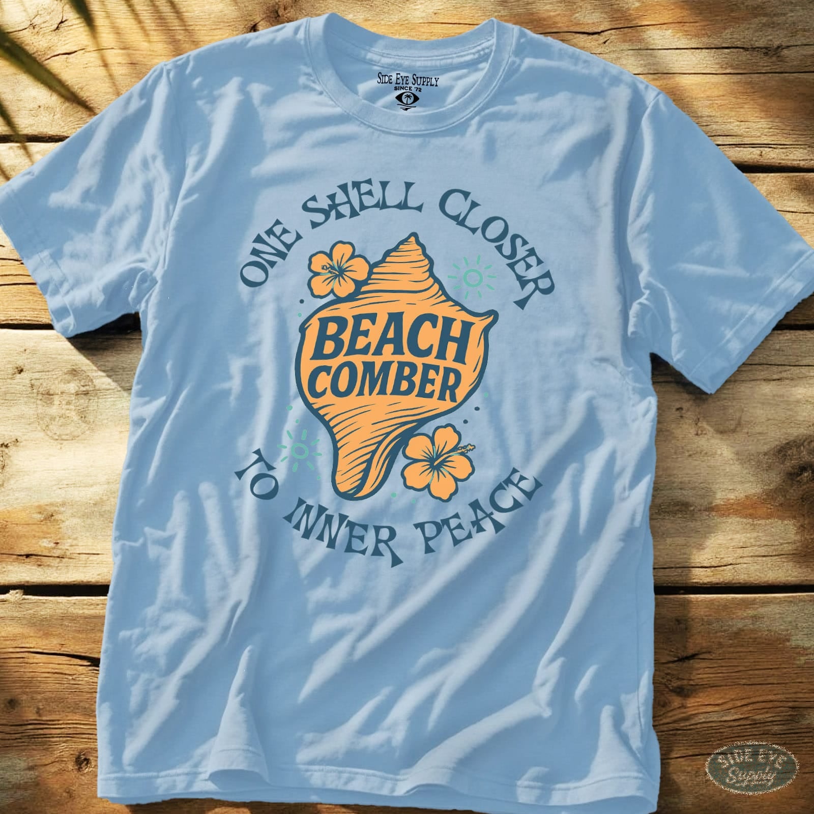Beach Comber Tee Light Blue / S - by Side Eye Supply - Surf Beach Life Apparel