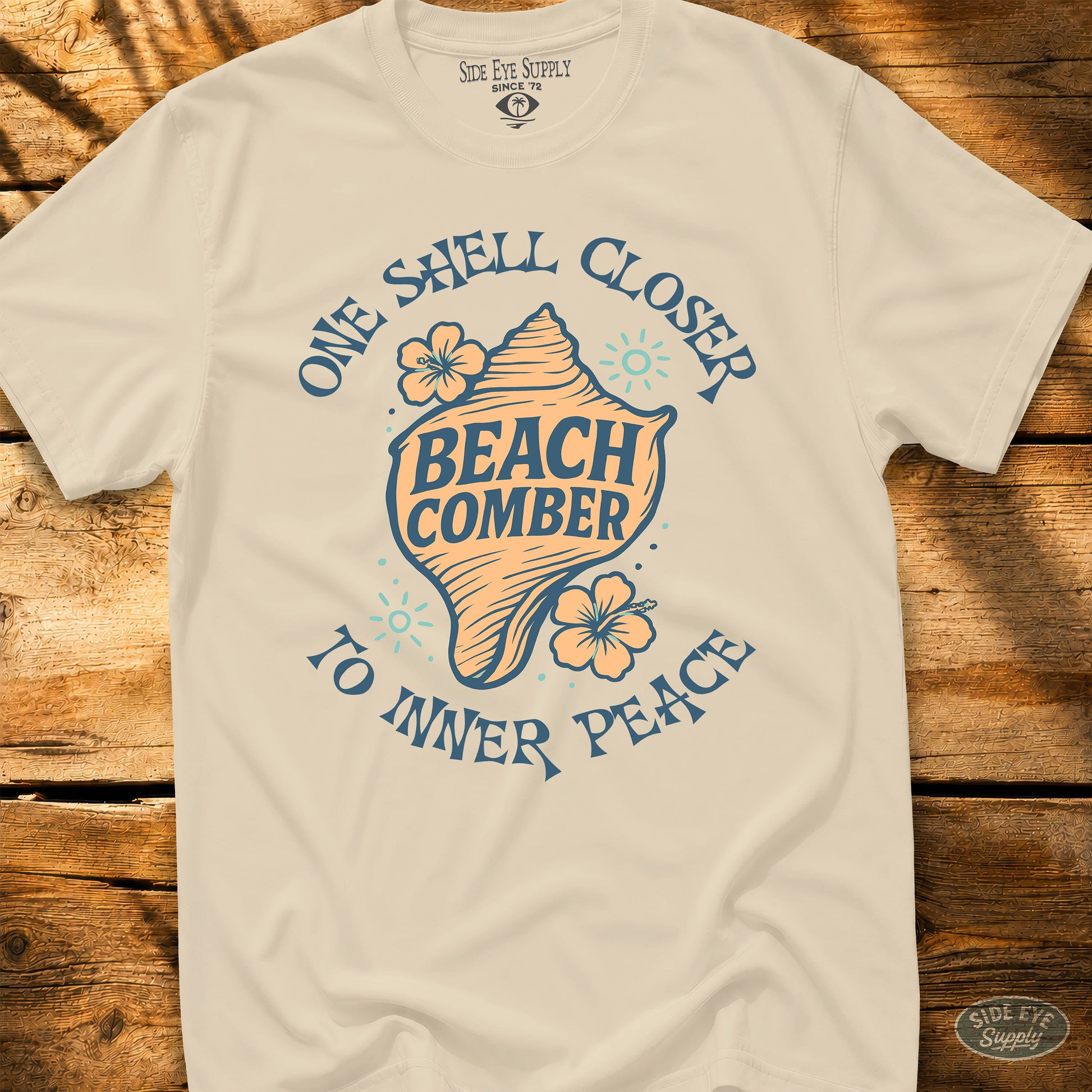 Beach Comber Tee Natural / S - by Side Eye Supply - Surf Beach Life Apparel