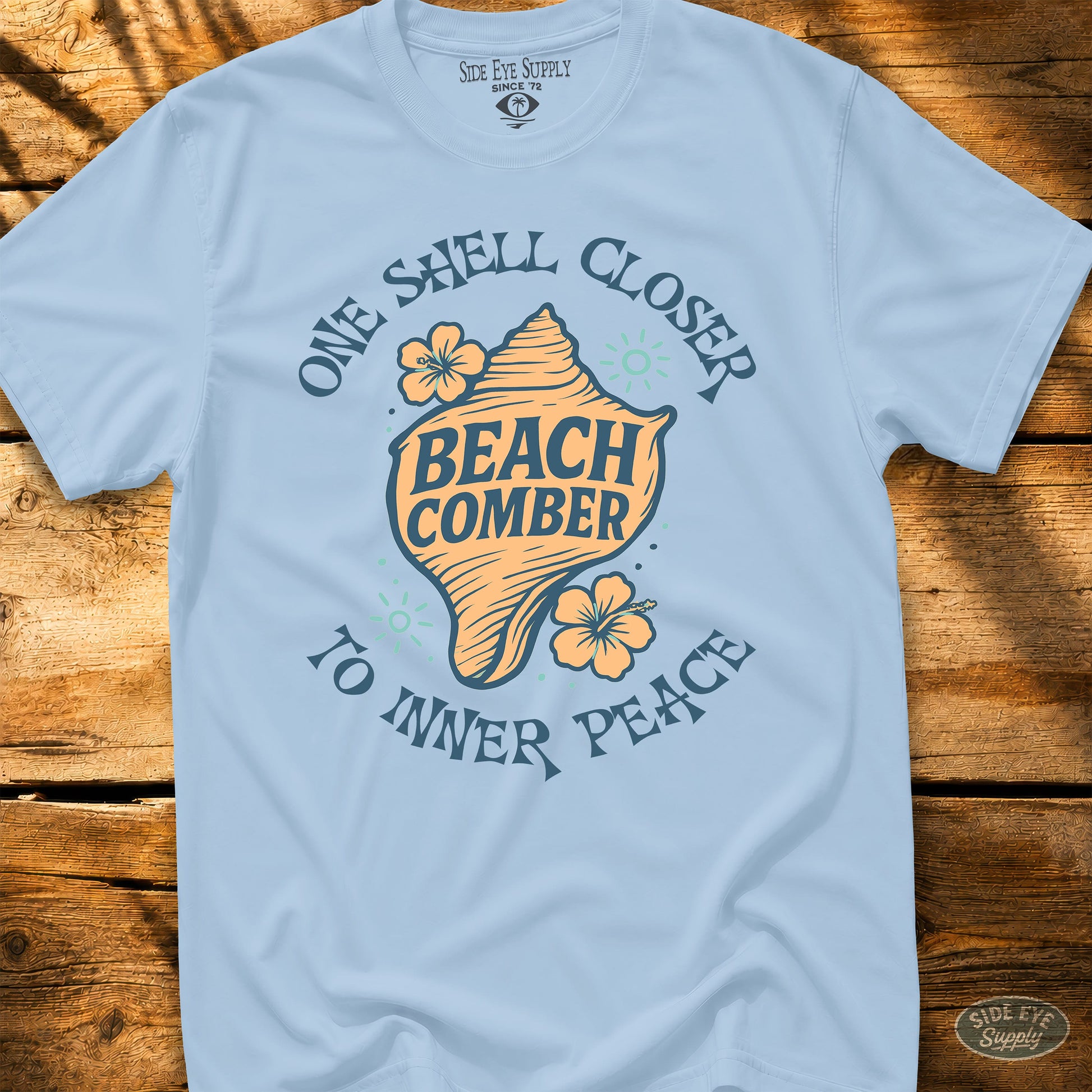 Beach Comber Tee Light Blue / S - by Side Eye Supply - Surf Beach Life Apparel