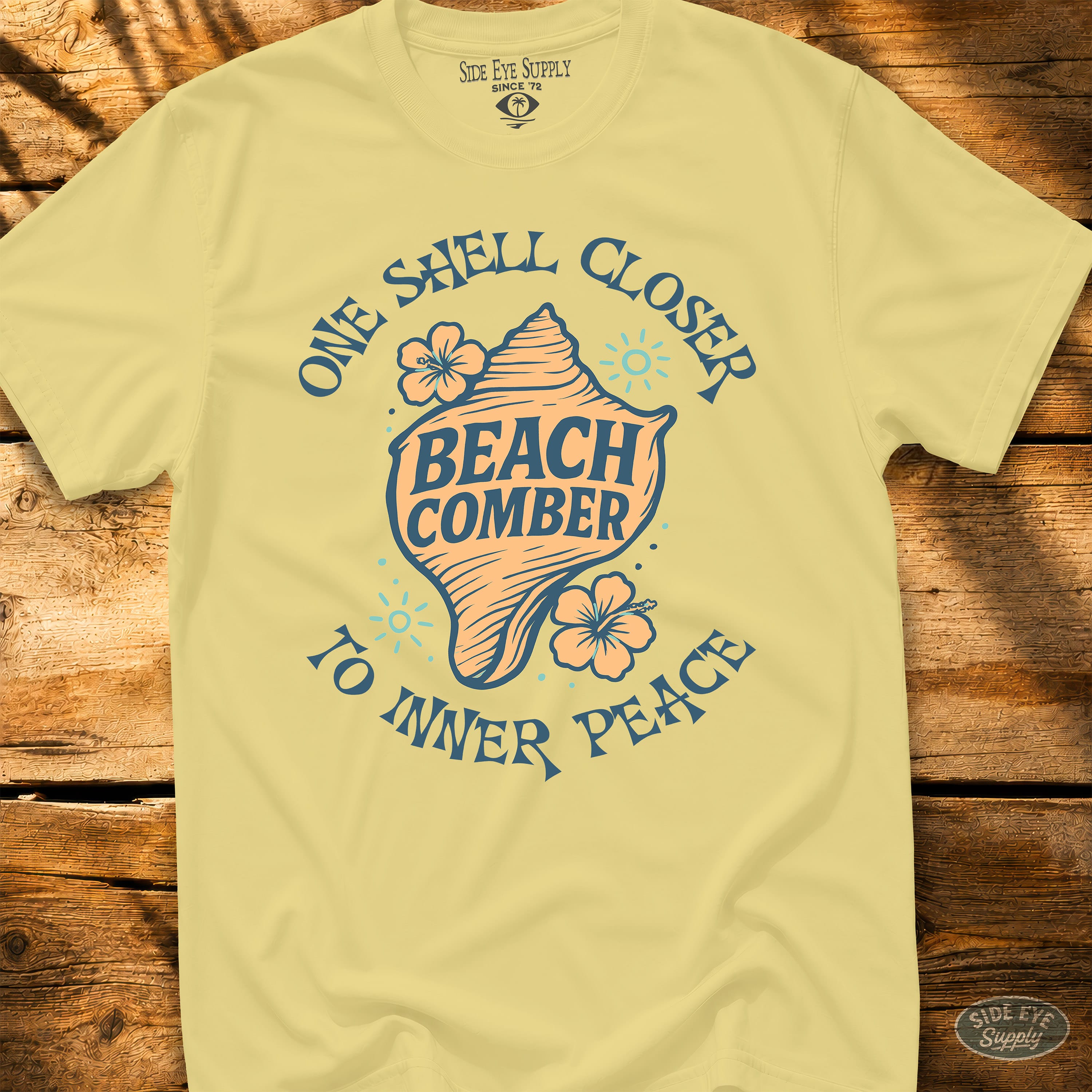 Beach Comber Tee Cornsilk / S - by Side Eye Supply - Surf Beach Life Apparel