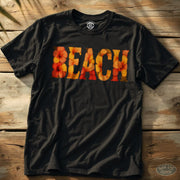Beach Flower Tee Black / S - by Side Eye Supply - Surf Beach Life Apparel